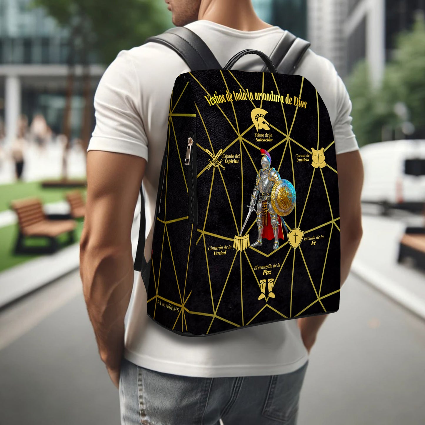 La Armadura de Dios - Sac à dos en cuir personnalisé - BP_MX04