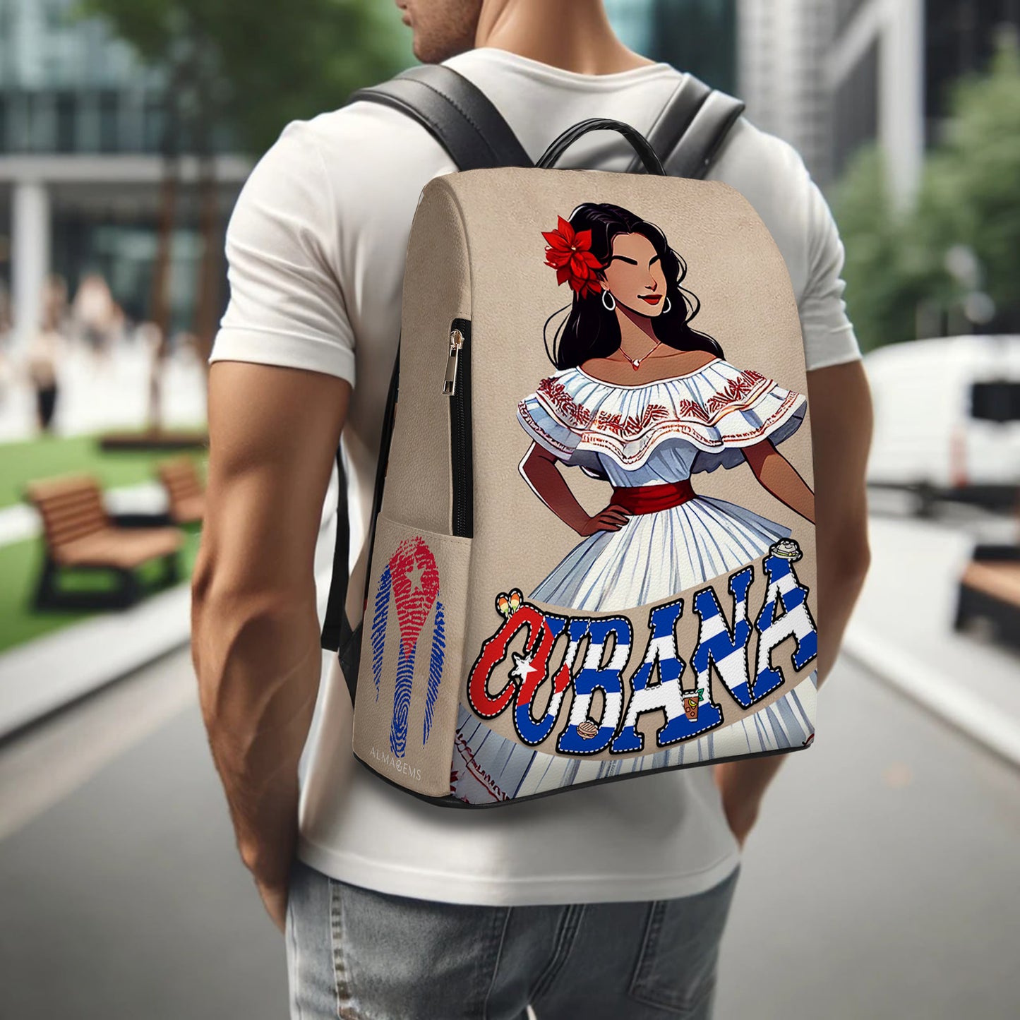 CUBANA - Mochila de piel personalizada - BP_MX17