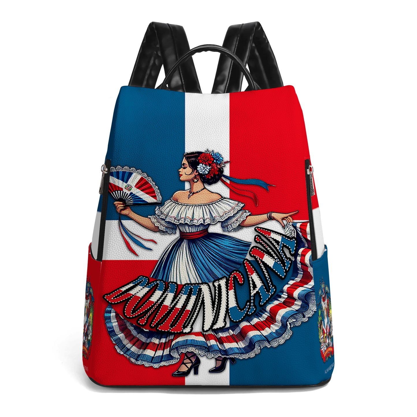 Dominicana - Mochila de Cuero Personalizada - LA002_BP