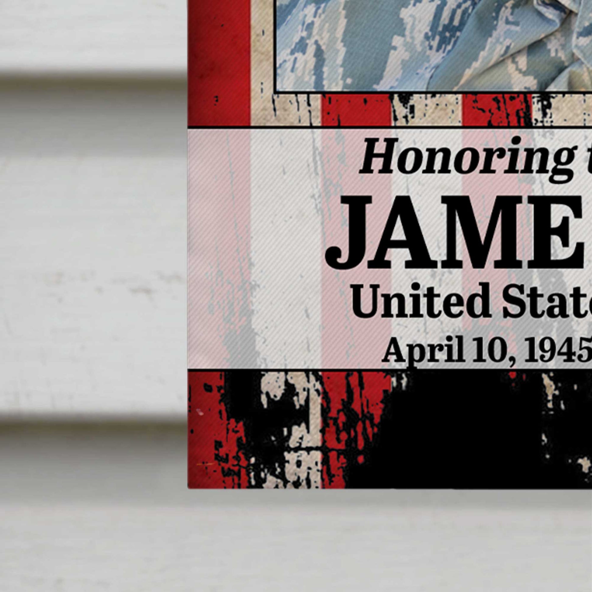 Honoring the Memory of United States Marine Corps, American Flag