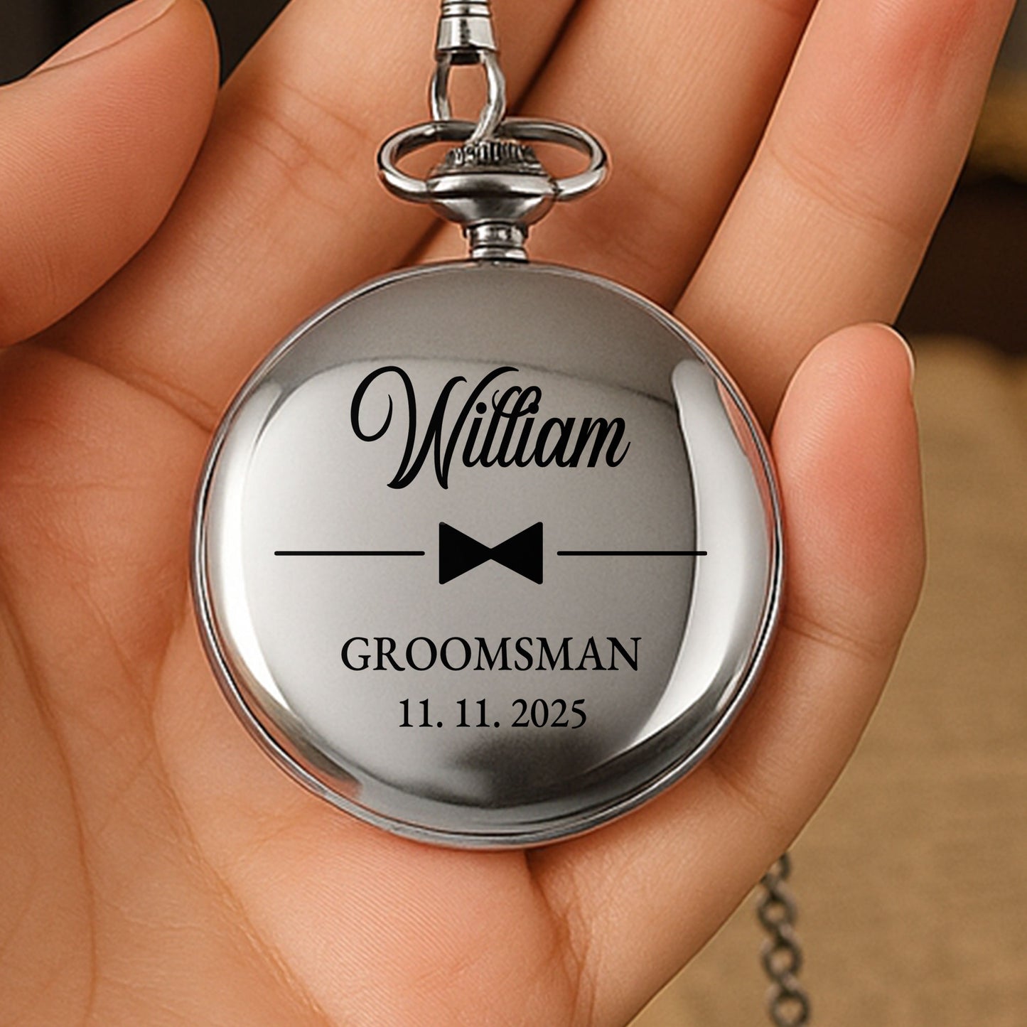 To My Groomsman Thank You For Being By My Side Bowtie