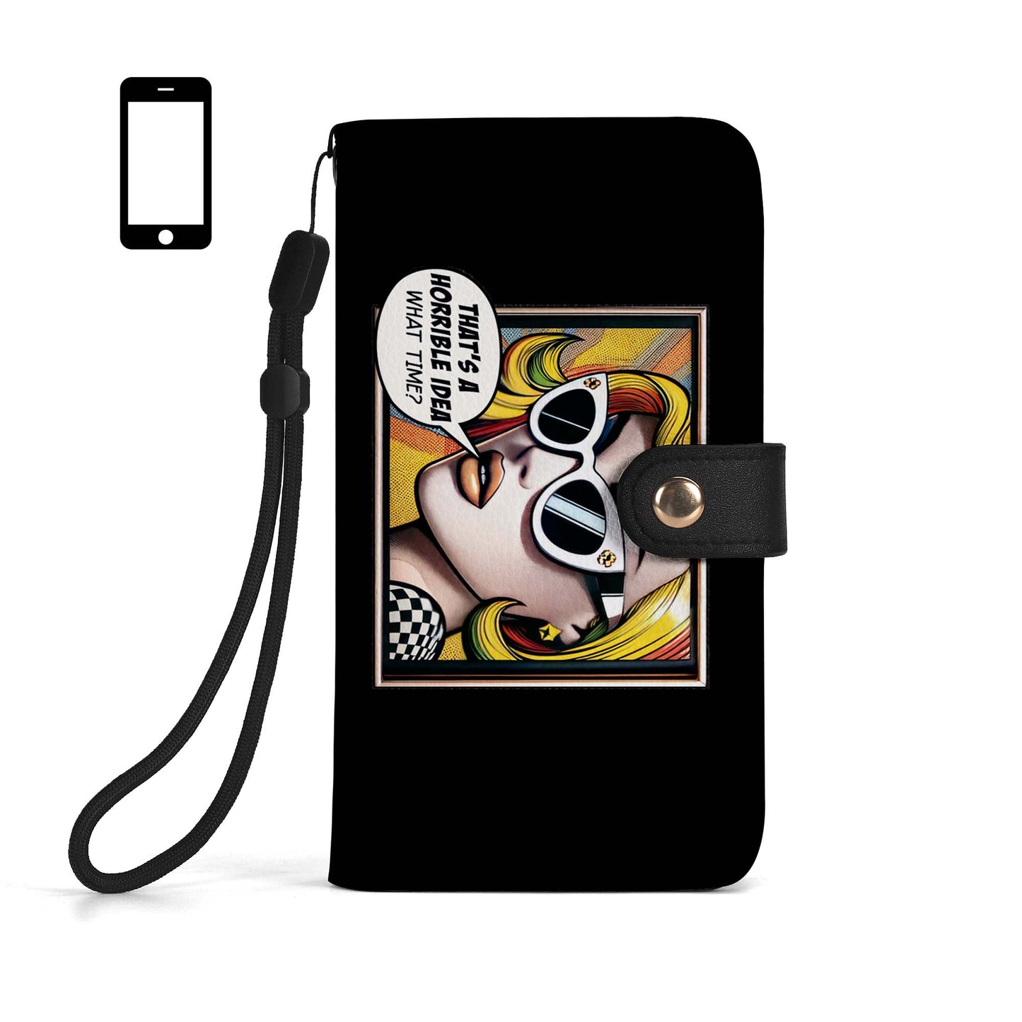 What Time? - Personalized Custom Phone Leather Wallet - WHATTIME01PW