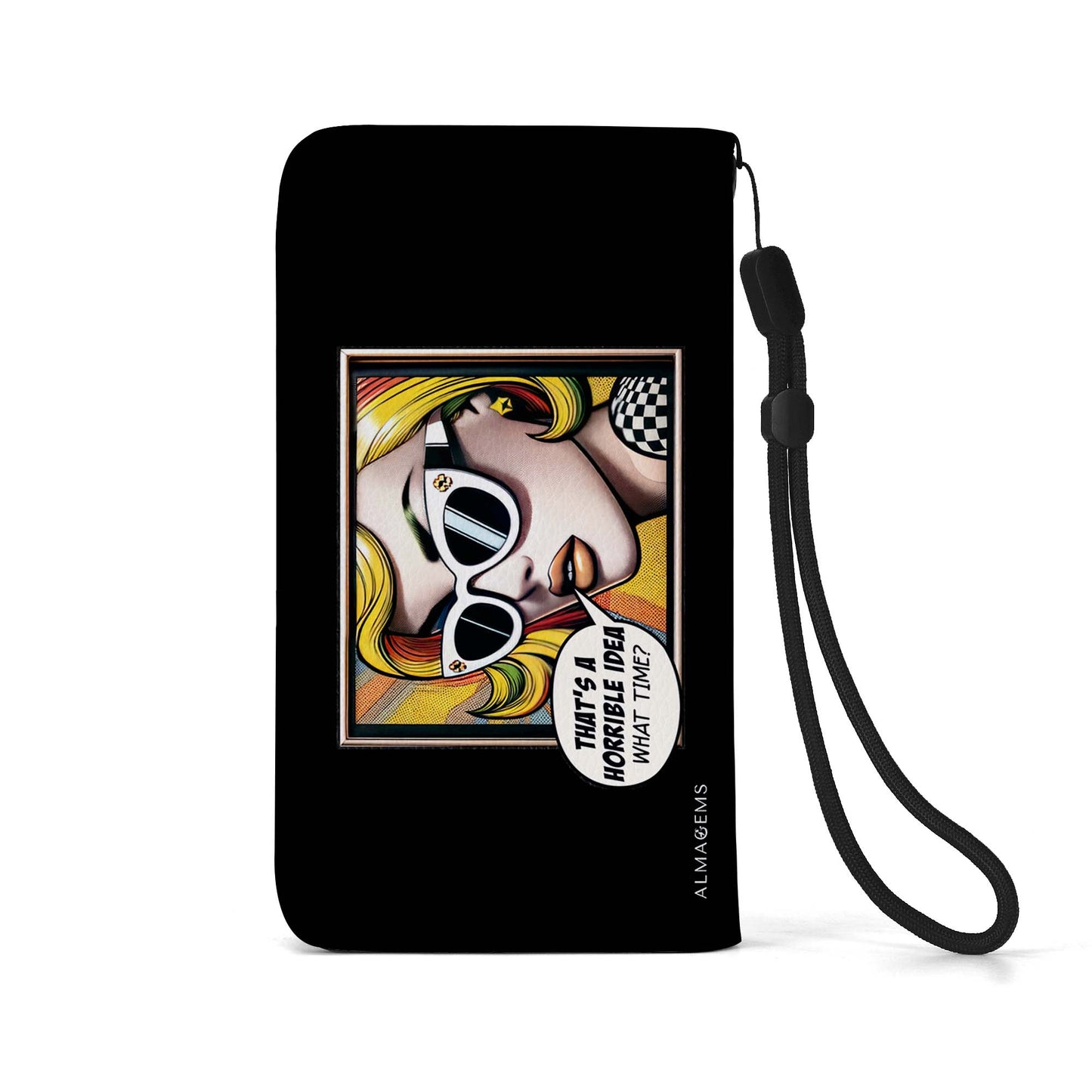 What Time? - Personalized Custom Phone Leather Wallet - WHATTIME01PW