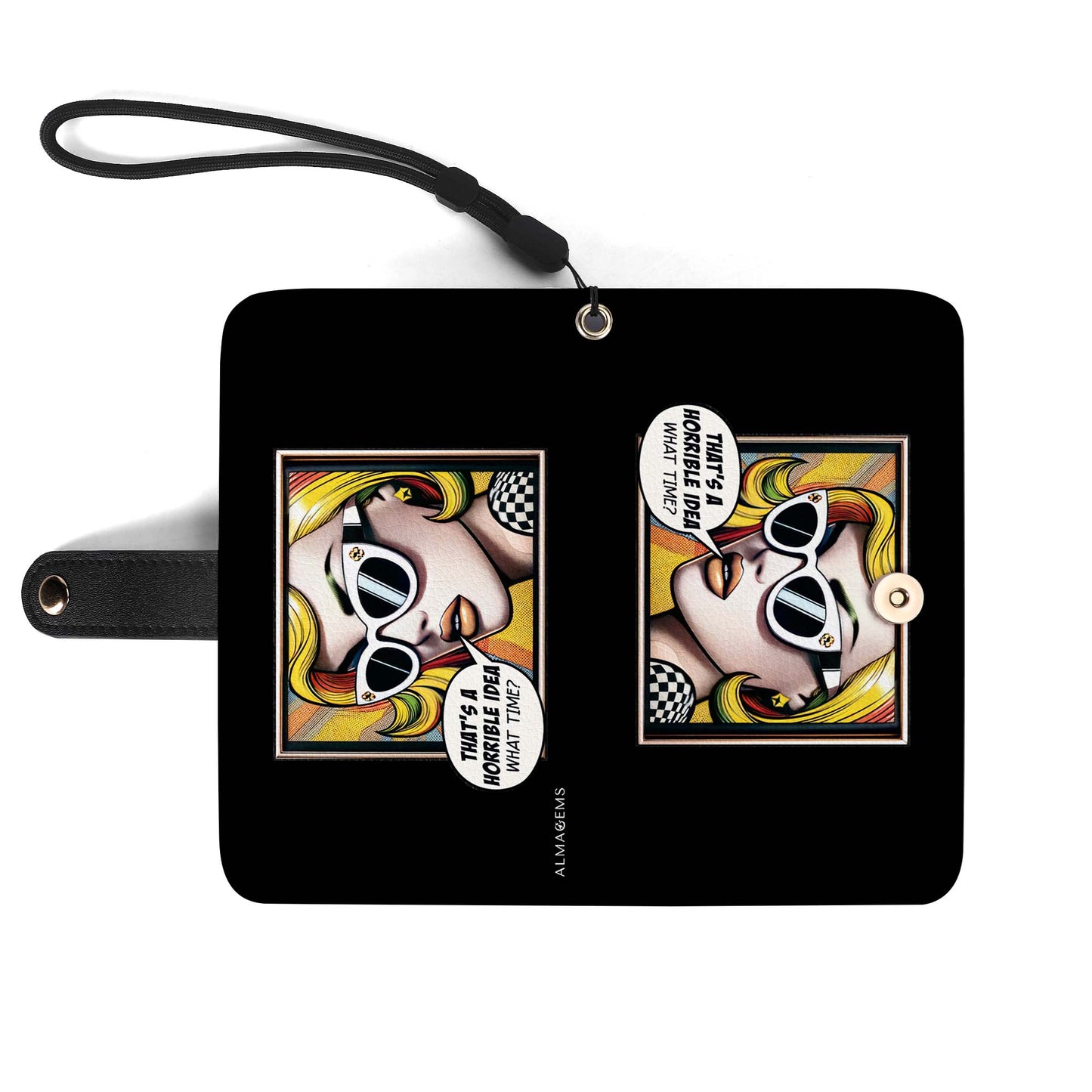 What Time? - Personalized Custom Phone Leather Wallet - WHATTIME01PW