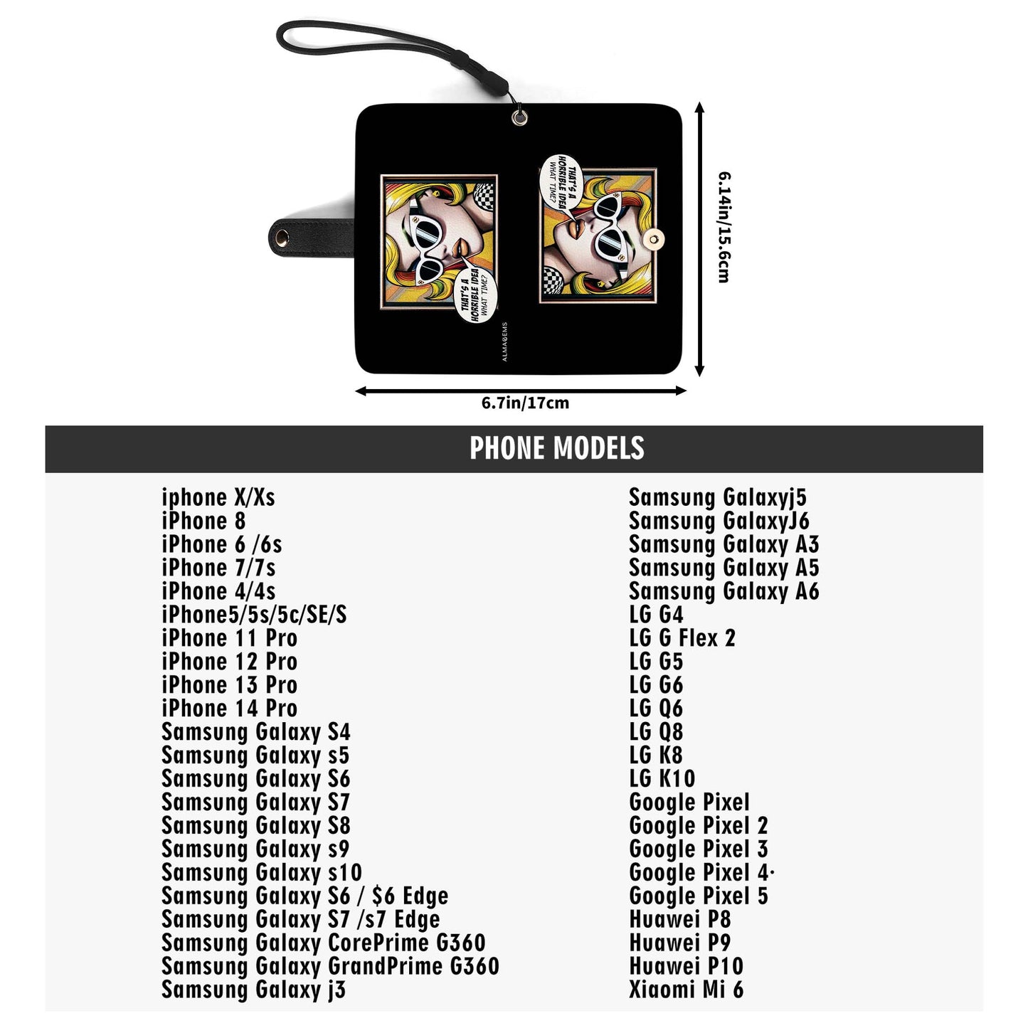 What Time? - Personalized Custom Phone Leather Wallet - WHATTIME01PW