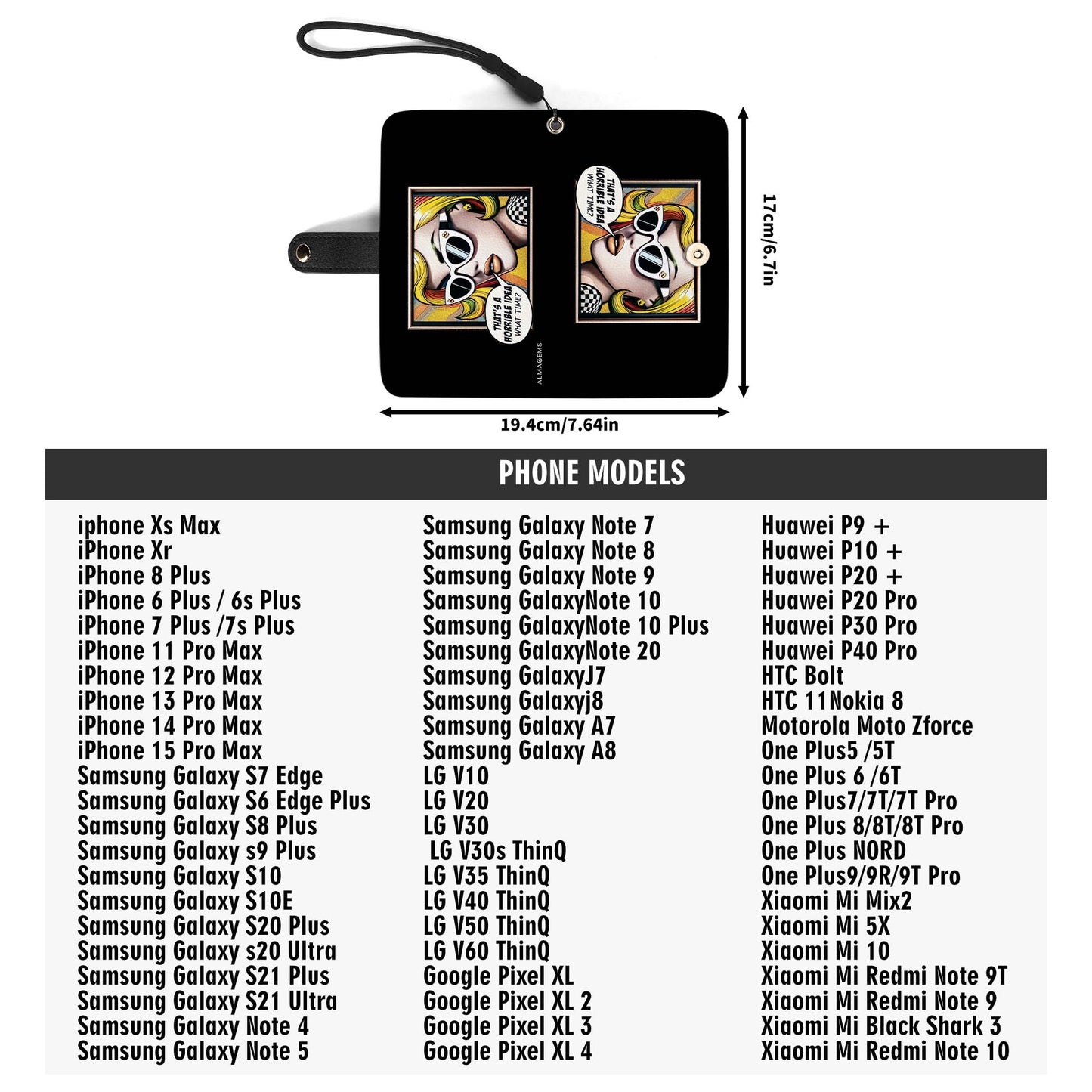 What Time? - Personalized Custom Phone Leather Wallet - WHATTIME01PW
