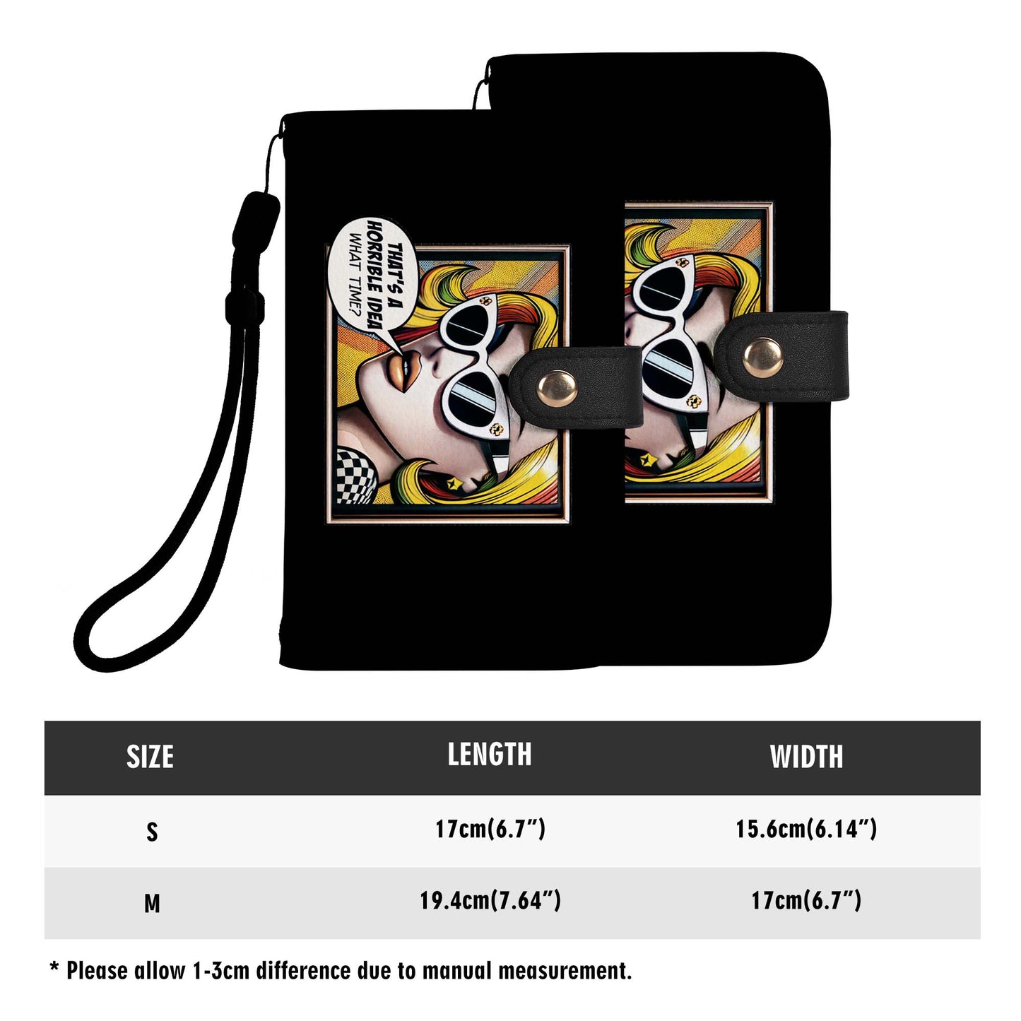 What Time? - Personalized Custom Phone Leather Wallet - WHATTIME01PW