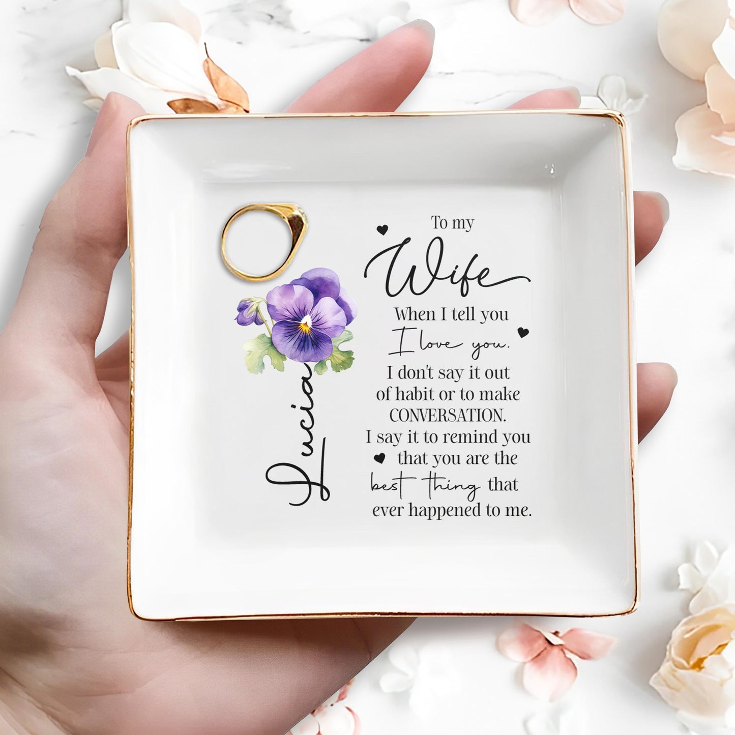 Quand je te dis que je t'aime - Porte-bijoux personnalisé - WIF006_SCRD