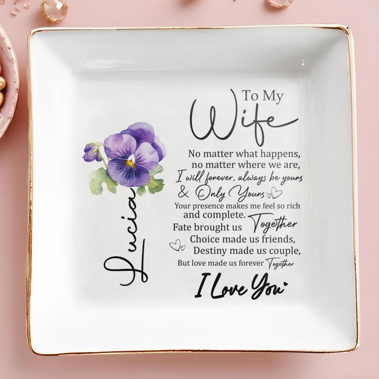 Un endroit pour tous vos trésors : Plat à bijoux personnalisé – WIF008_SCRD