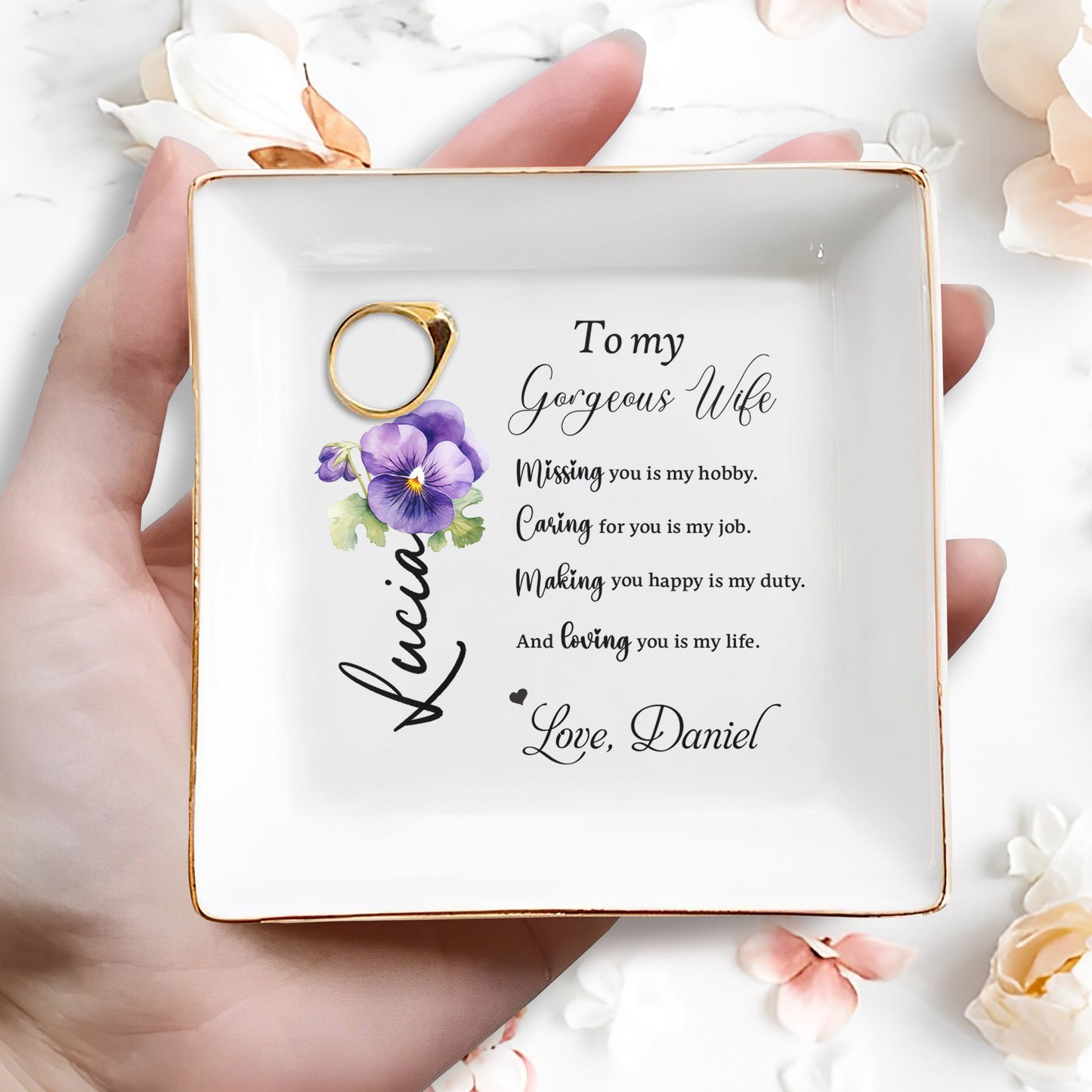 To My Gorgeous Wife, Missing You Is My Hobby, Loving You Is My Life