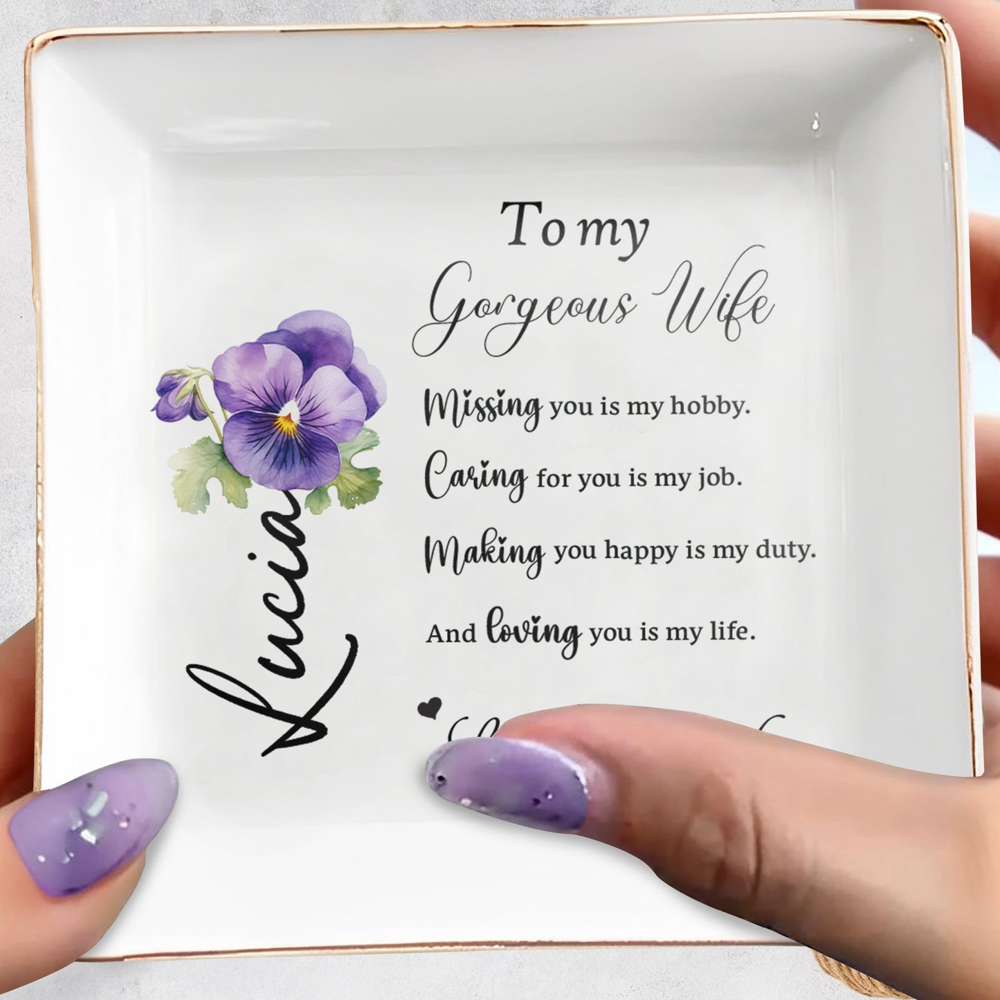 To My Gorgeous Wife, Missing You Is My Hobby, Loving You Is My Life