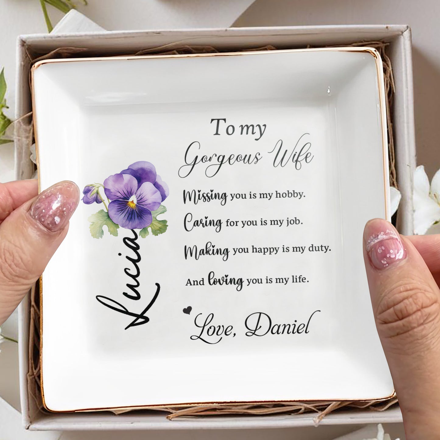 To My Gorgeous Wife, Missing You Is My Hobby, Loving You Is My Life