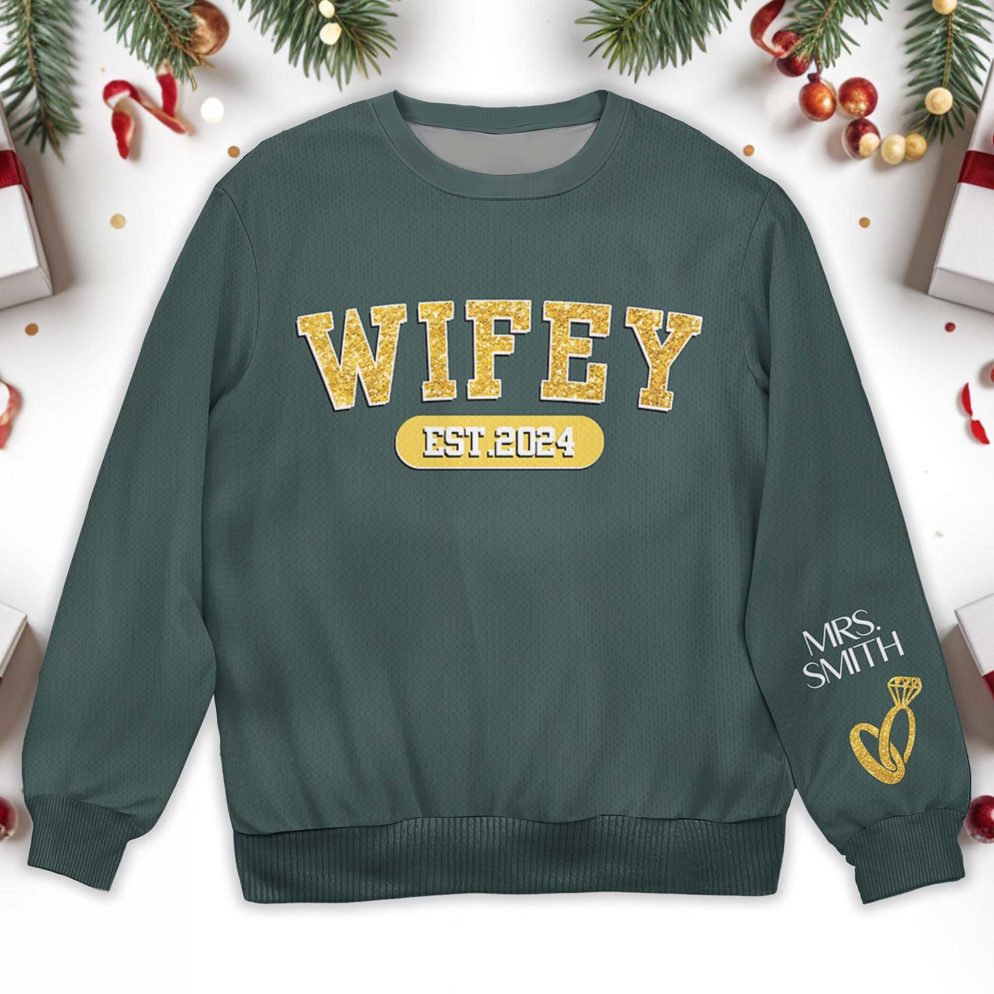 Celebrate Lasting Love Wifey Jumper With Ring Design