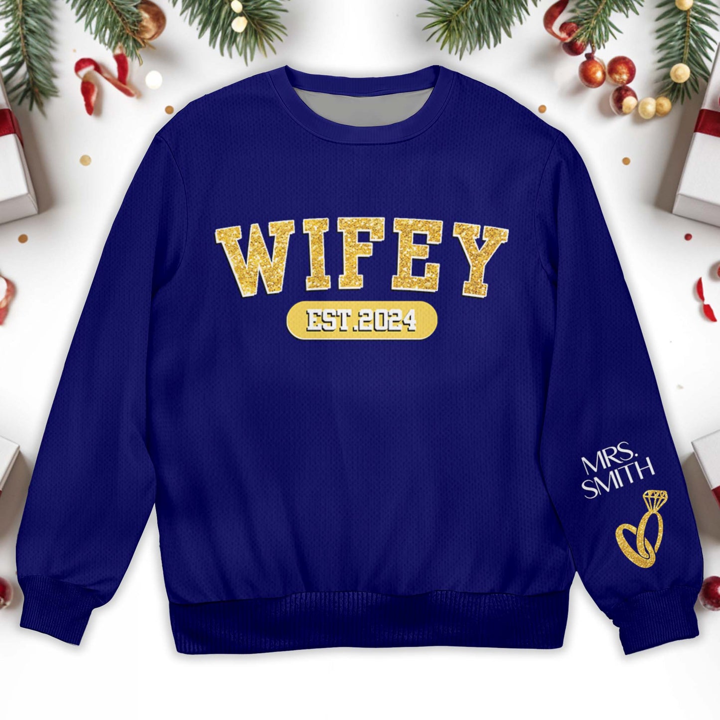 Celebrate Lasting Love Wifey Jumper With Ring Design