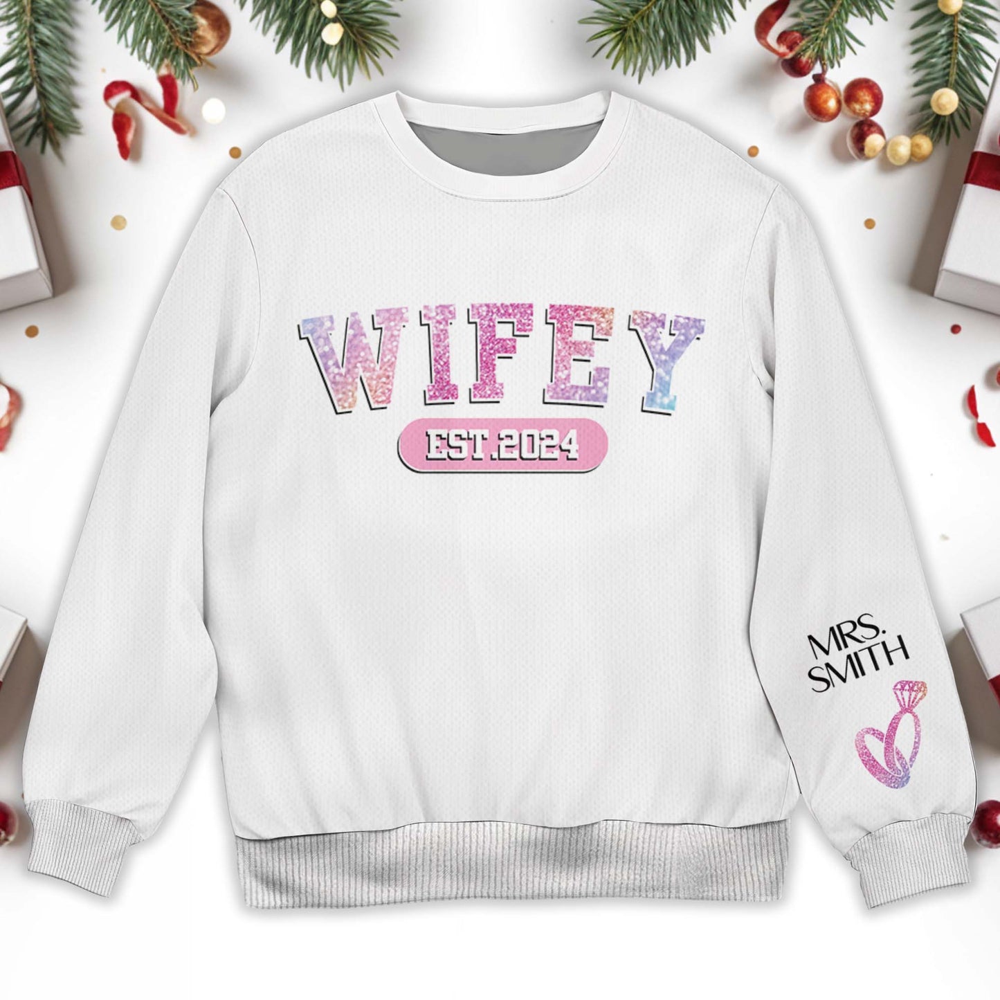 Celebrate Lasting Love Wifey Jumper With Ring Design