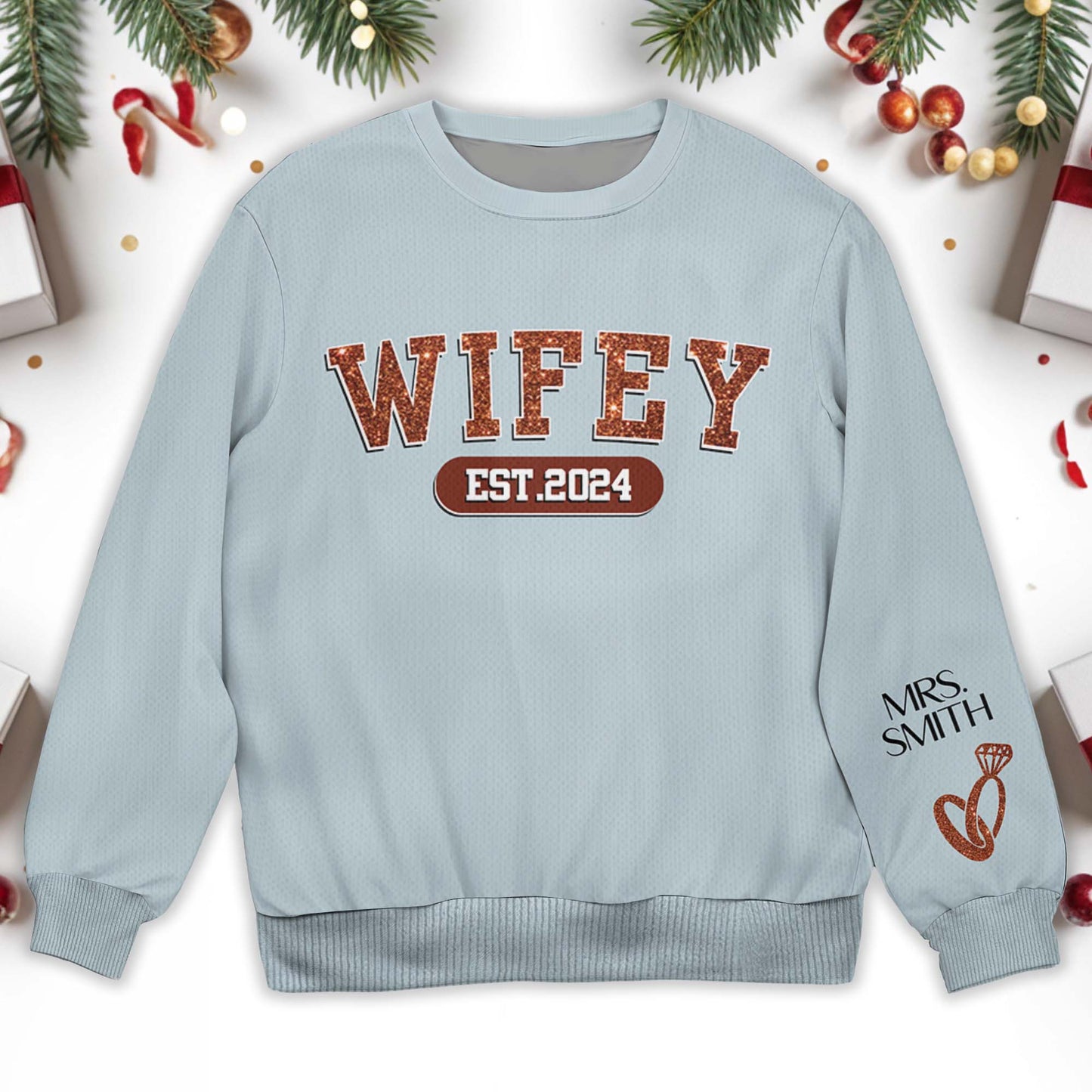 Celebrate Lasting Love Wifey Jumper With Ring Design