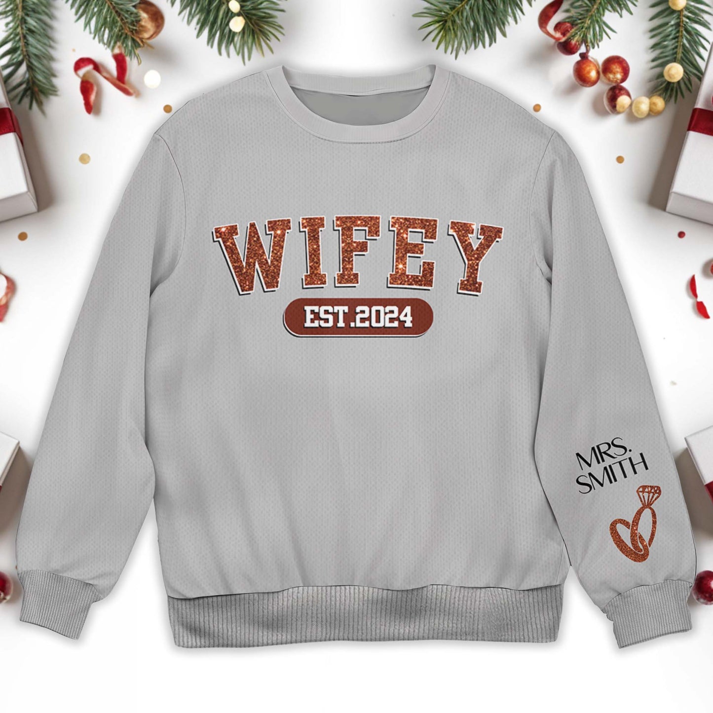 Celebrate Lasting Love Wifey Jumper With Ring Design