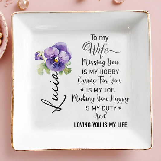 Making You Happy Is My Duty Loving You Is My Life With Pansy Flower