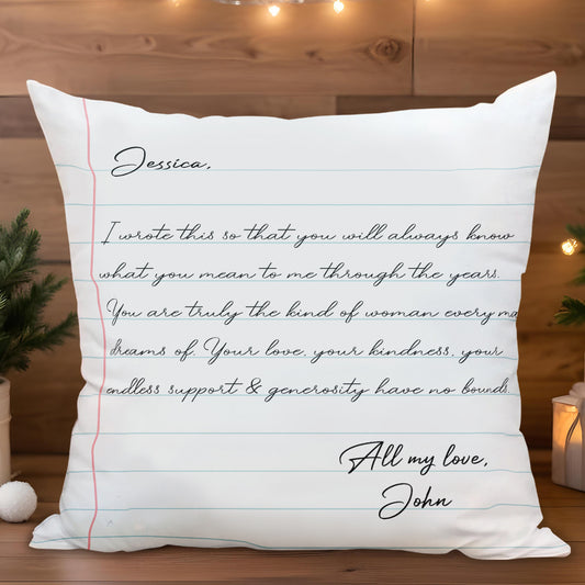 Endless Love and Support Written Letter Design