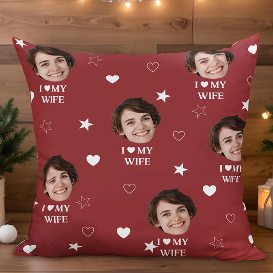 I Love My Wife With Hearts And Stars Design