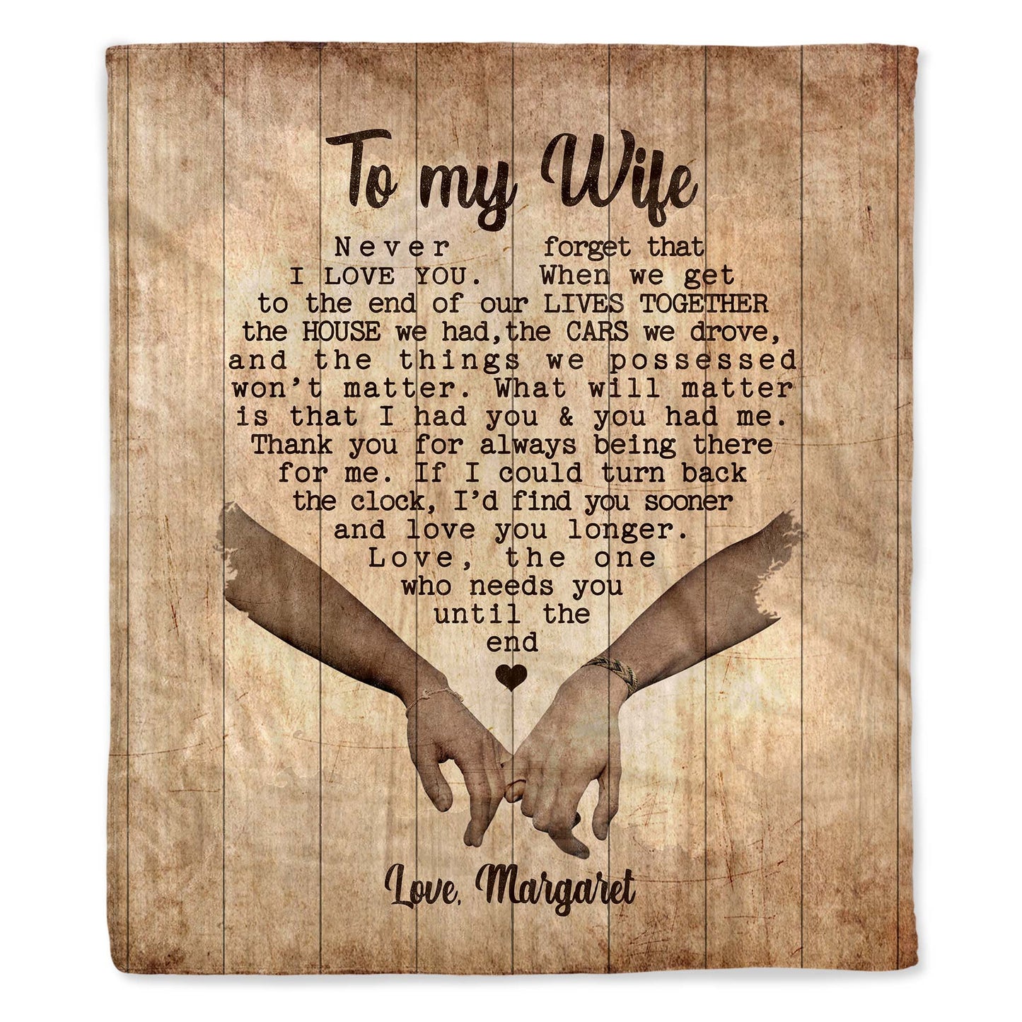 Love You Longer Romantic Quote With Holding Hands