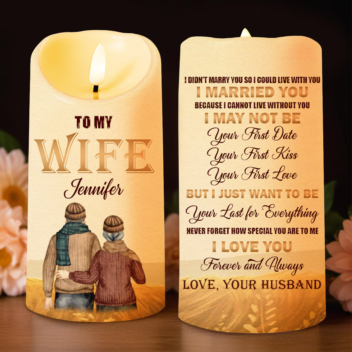 Love Message For Wife, Eternal Candle Gift