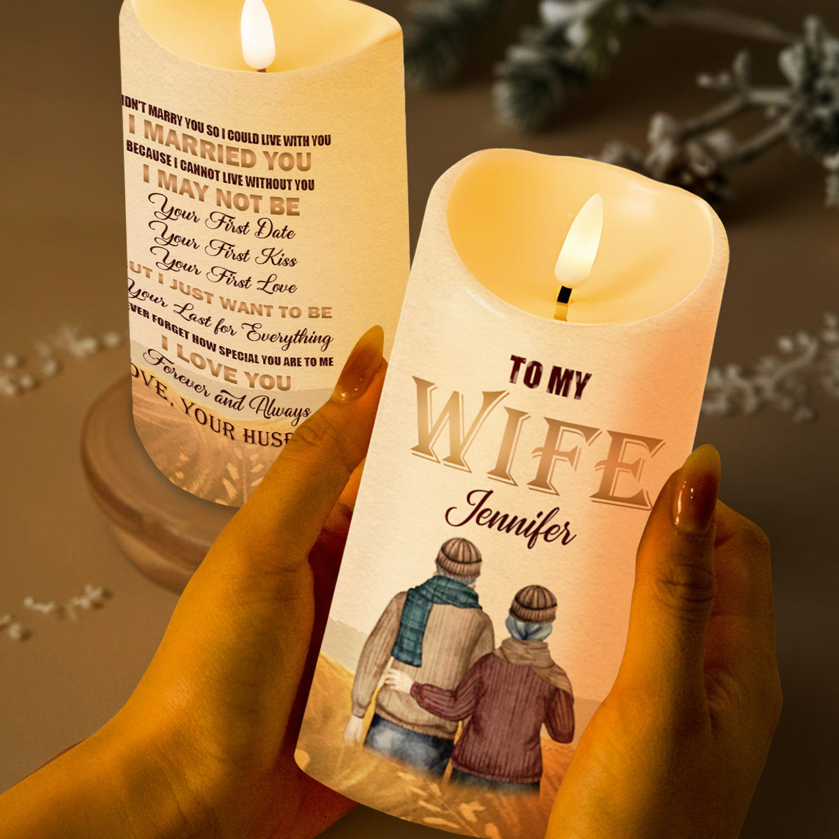 Love Message For Wife, Eternal Candle Gift