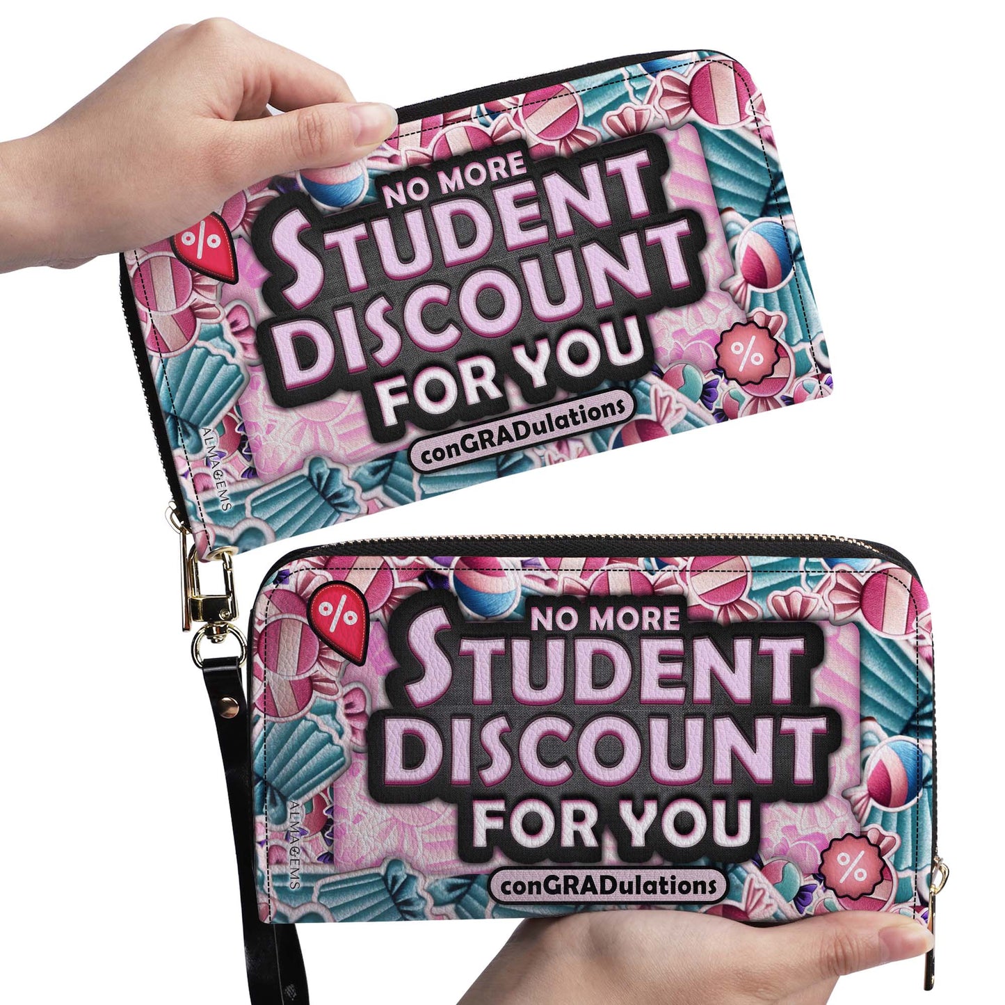 No más descuento para estudiantes - Cartera de cuero para mujer - WW03