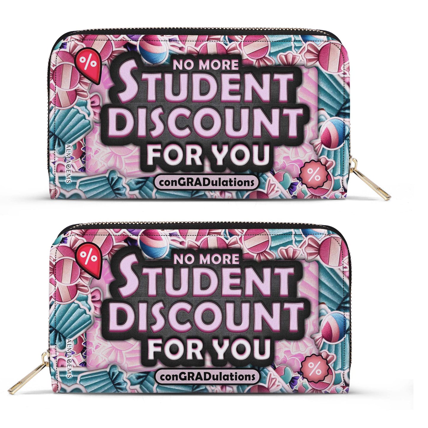 No más descuento para estudiantes - Cartera de cuero para mujer - WW03