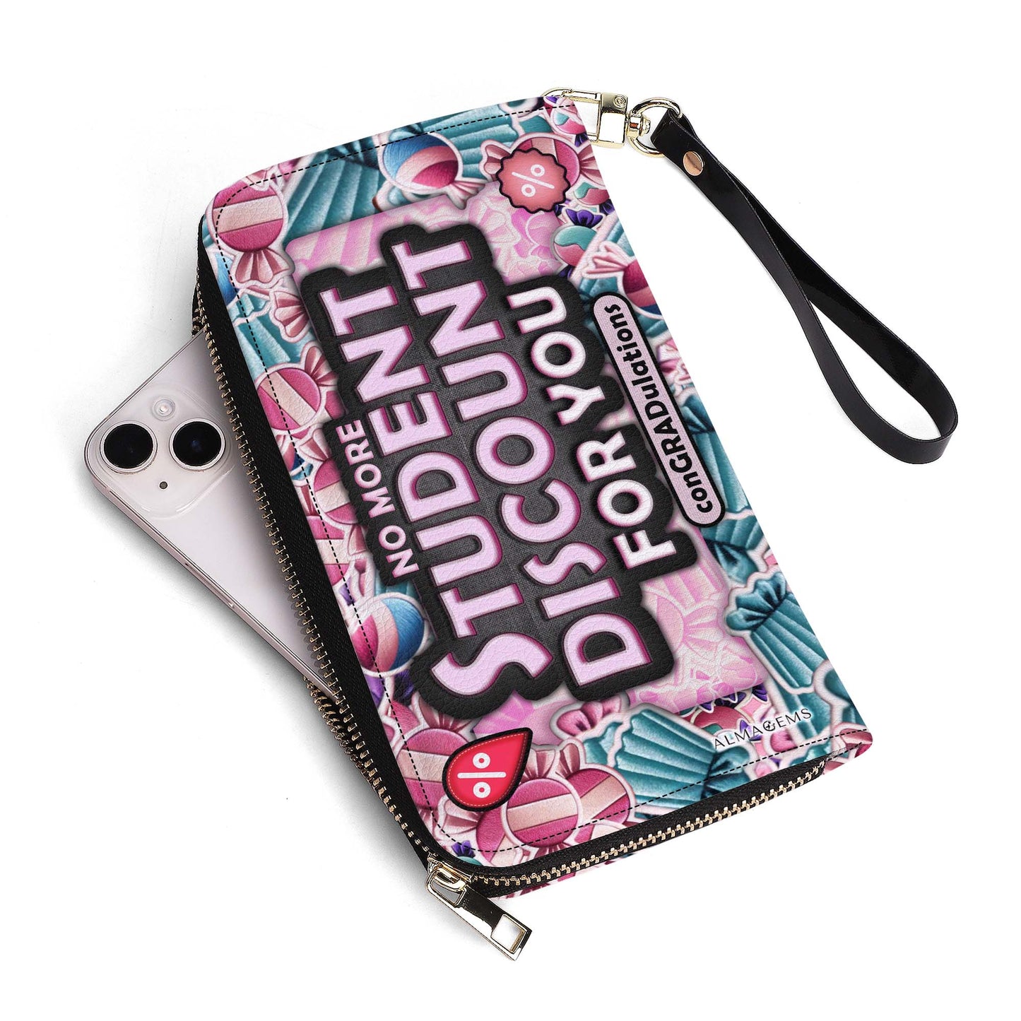 No más descuento para estudiantes - Cartera de cuero para mujer - WW03