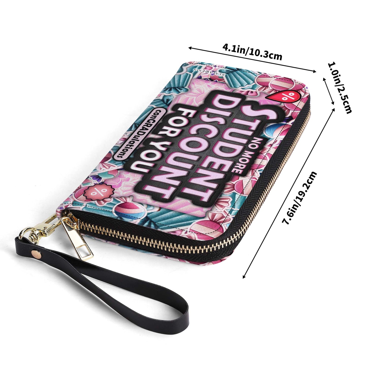 No más descuento para estudiantes - Cartera de cuero para mujer - WW03