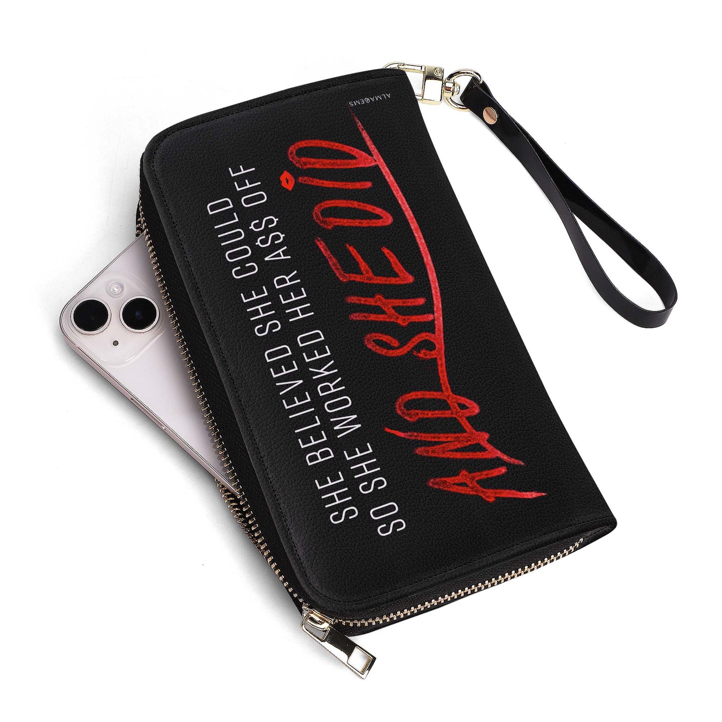She Believed She Could - Cartera de cuero para mujer - WW11
