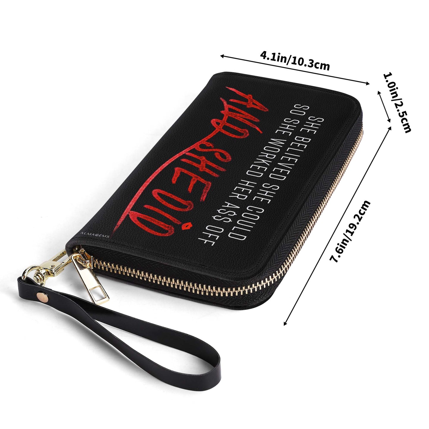 She Believed She Could - Cartera de cuero para mujer - WW11