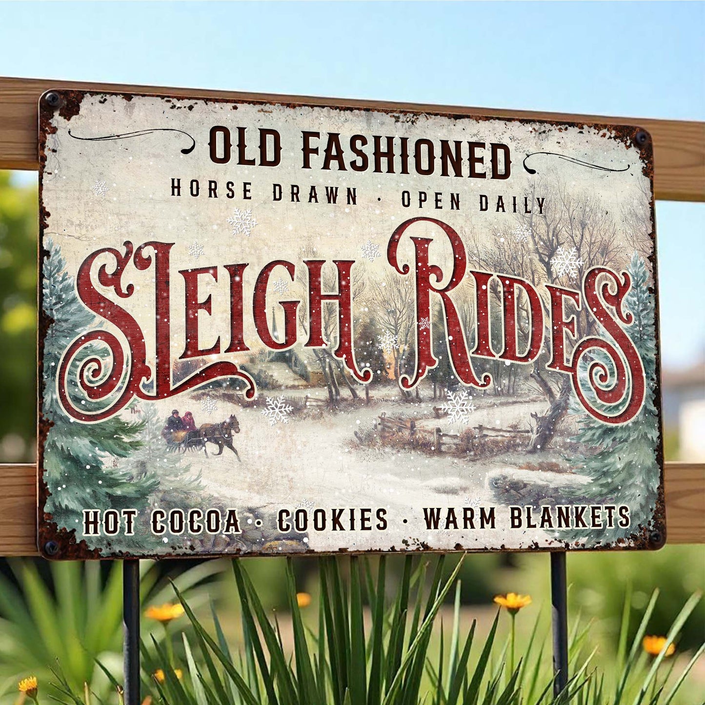 Old Fashioned Sleigh Rides Horse Drawn Hot Cocoa