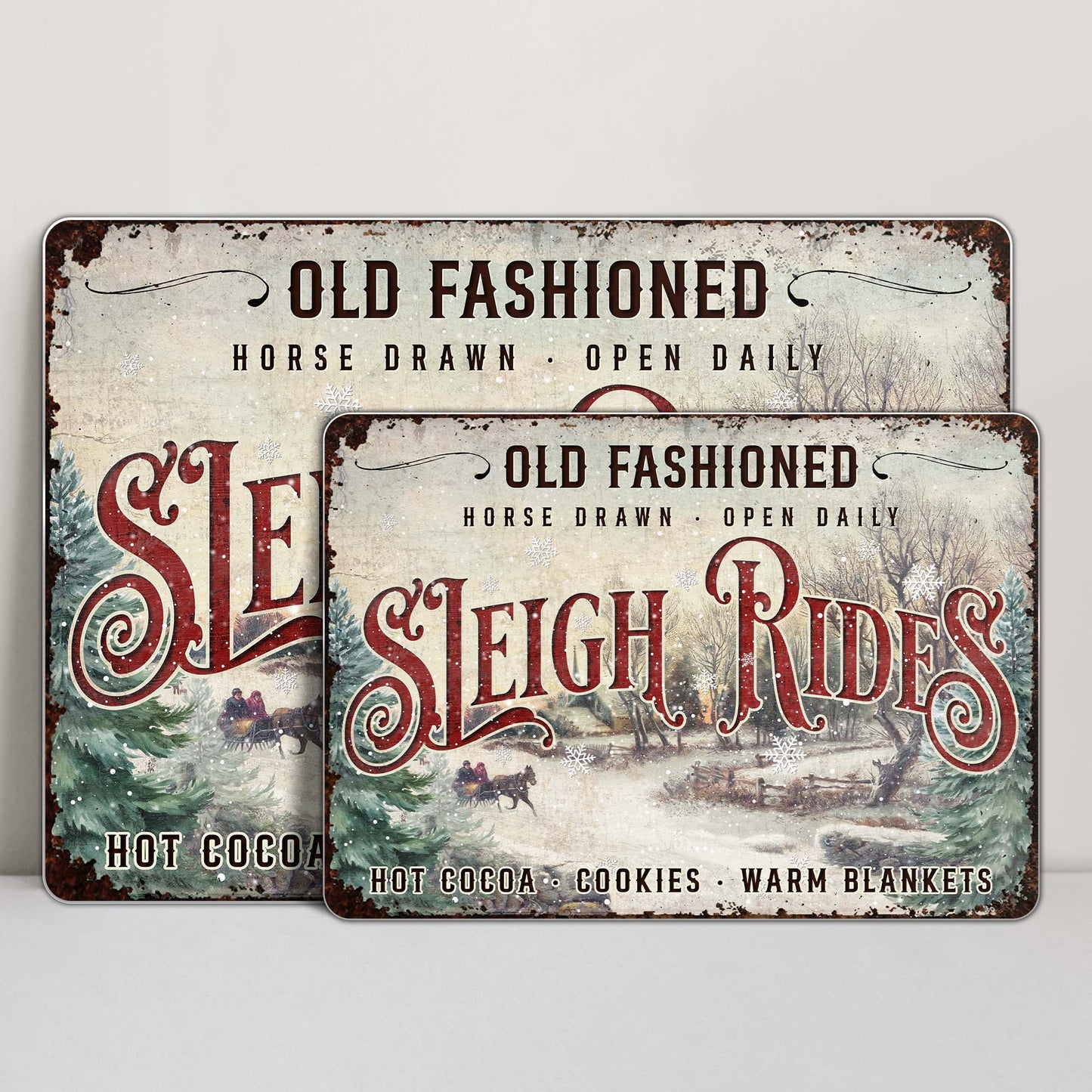 Old Fashioned Sleigh Rides Horse Drawn Hot Cocoa