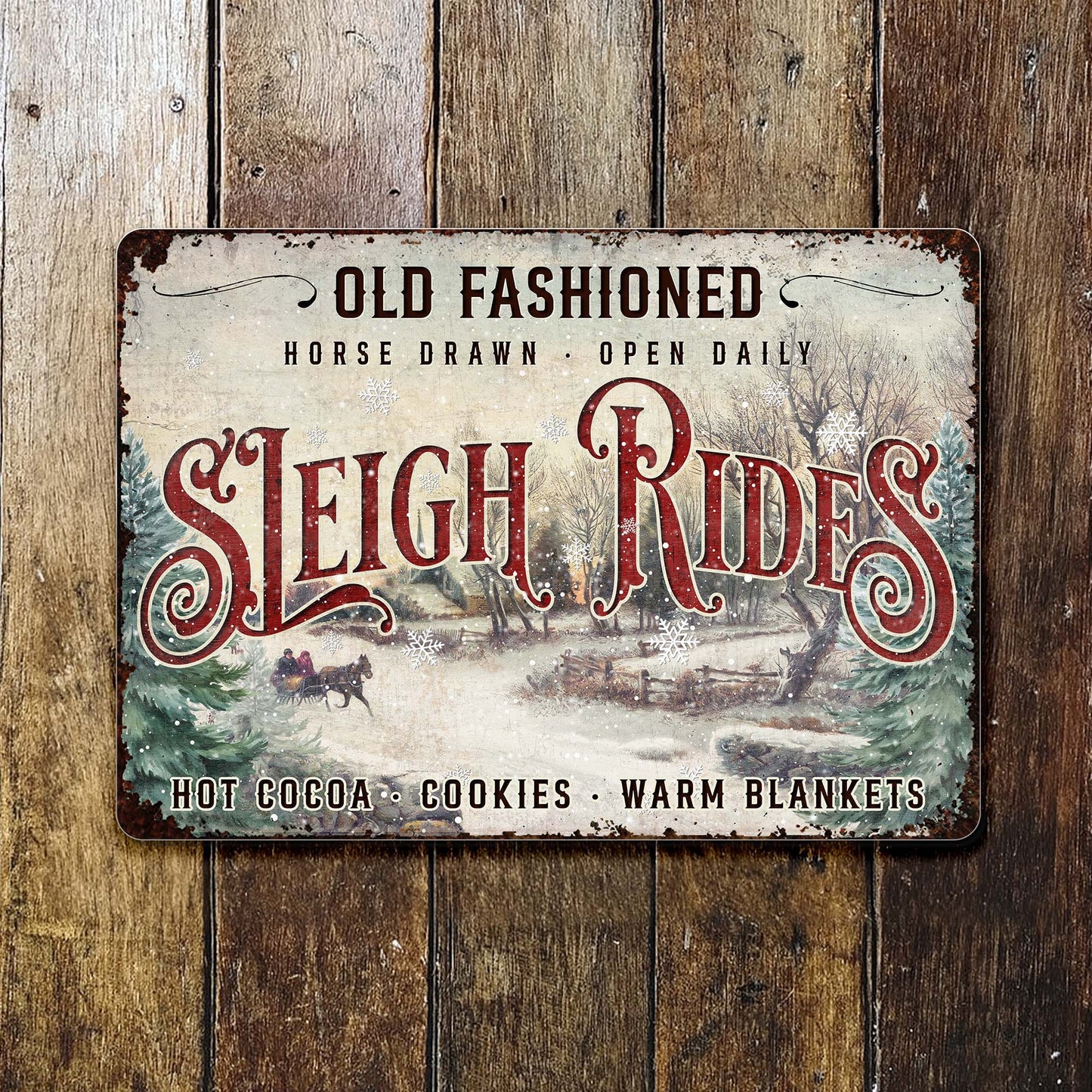 Old Fashioned Sleigh Rides Horse Drawn Hot Cocoa