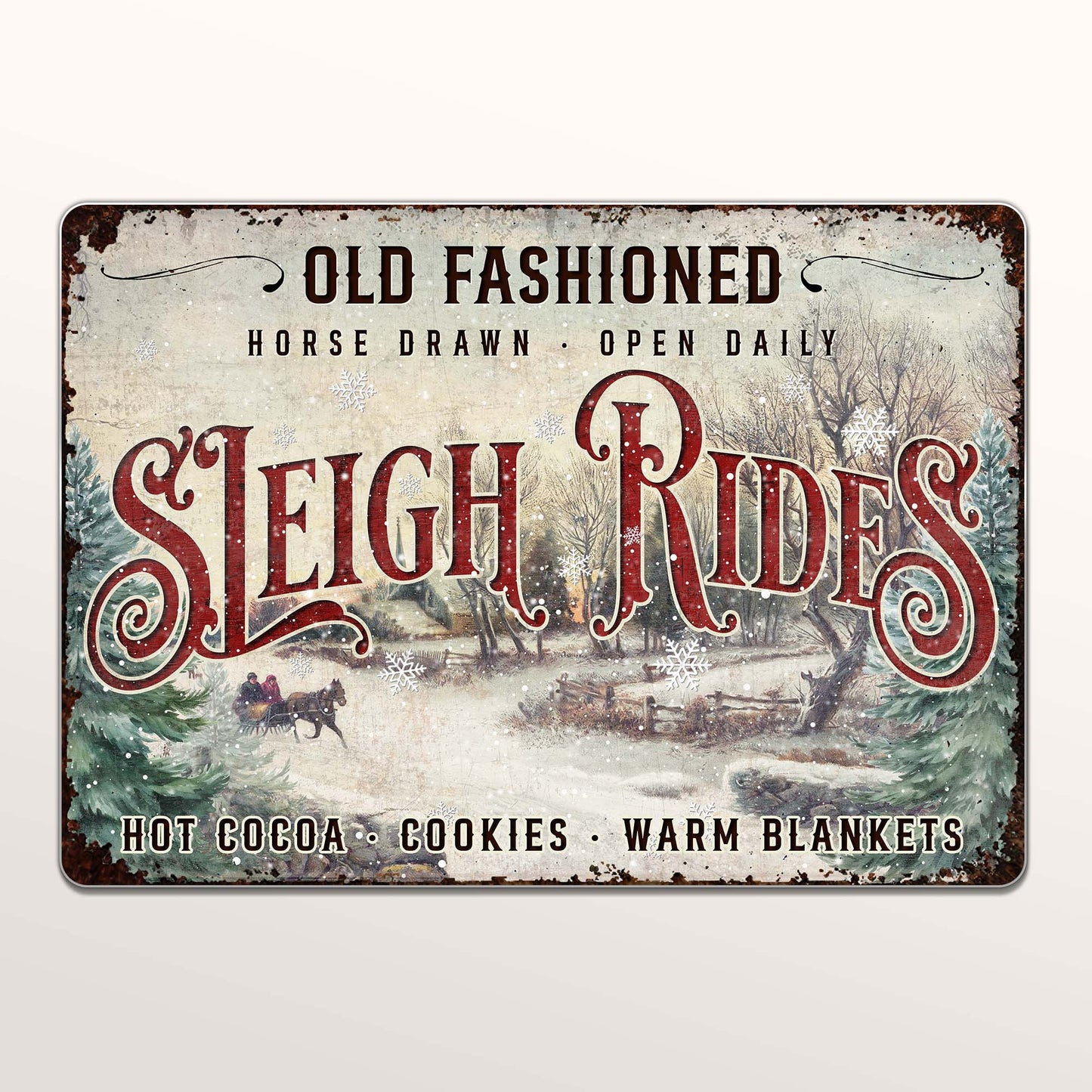 Old Fashioned Sleigh Rides Horse Drawn Hot Cocoa