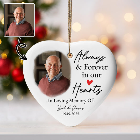 Always & Forever In Our Hearts Heart Photo