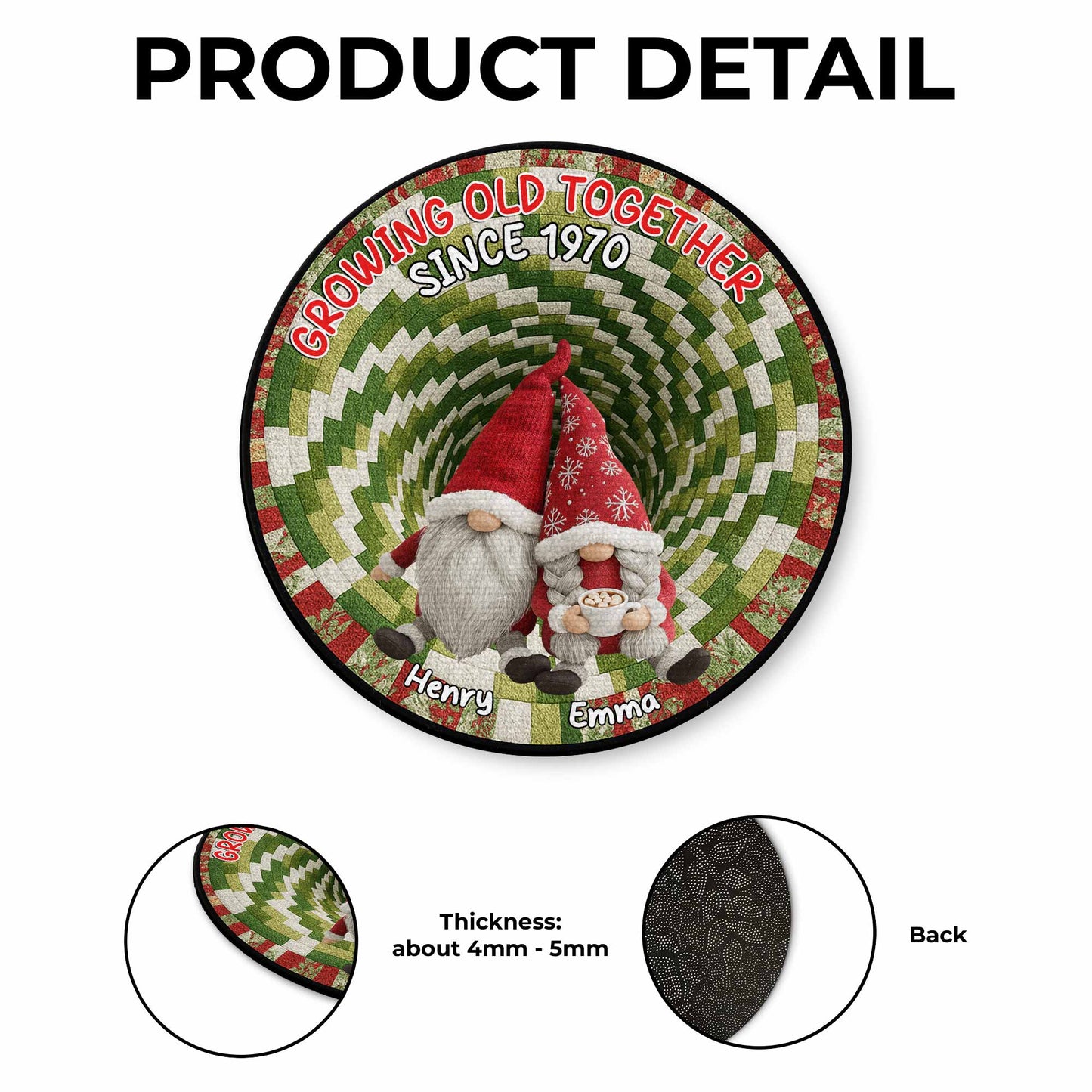 Growing Old Together, Gnomes And Christmas Patterns