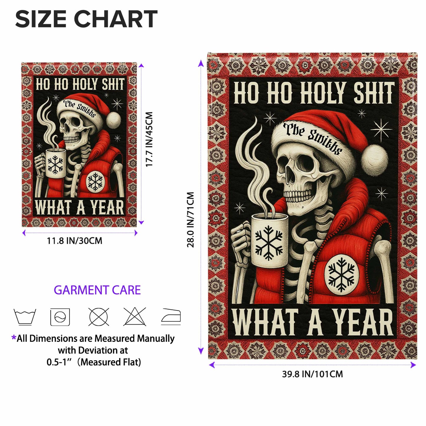 Ho Ho Holy S**t, What A Year, Skeleton With Mug
