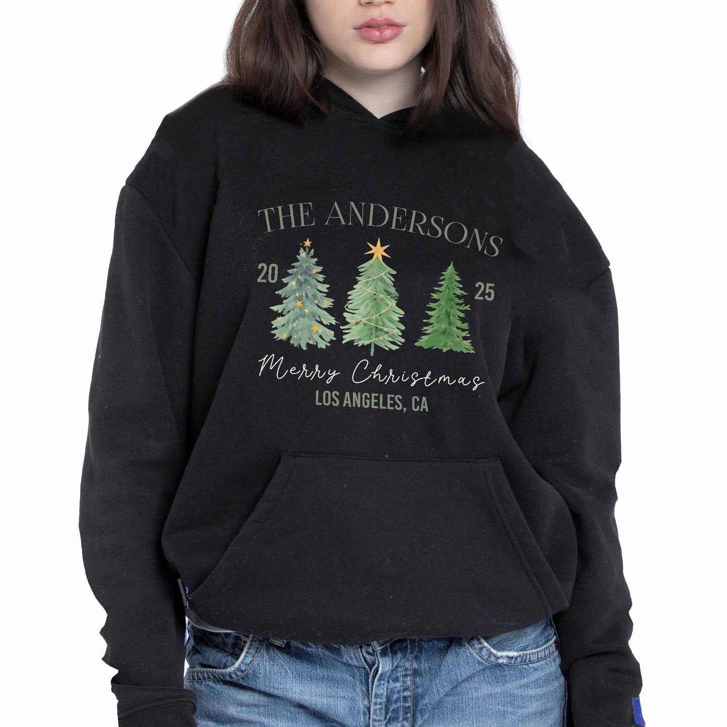 Merry Christmas With Christmas Trees