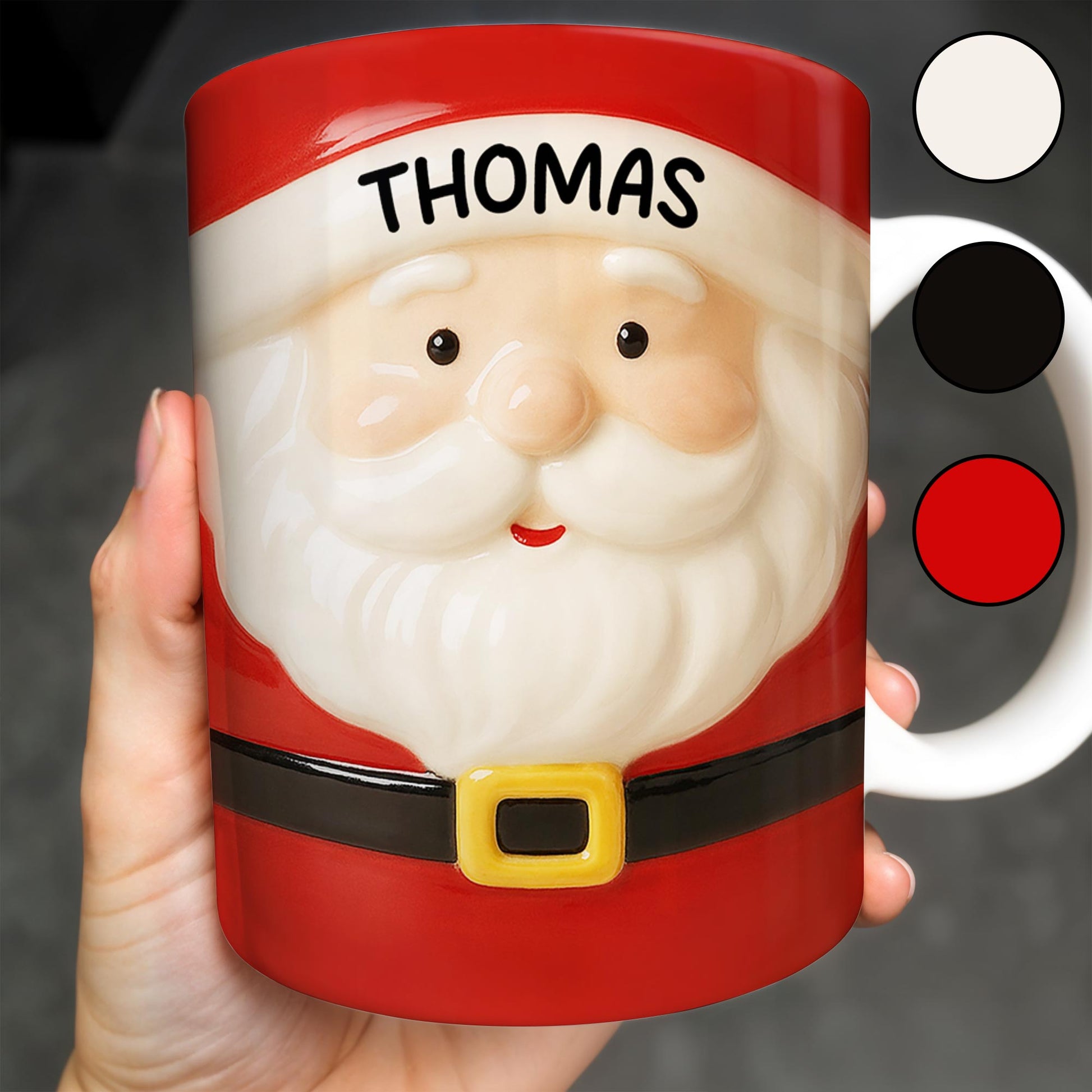 Celebrates Christmas With A Cheerful Santa Design