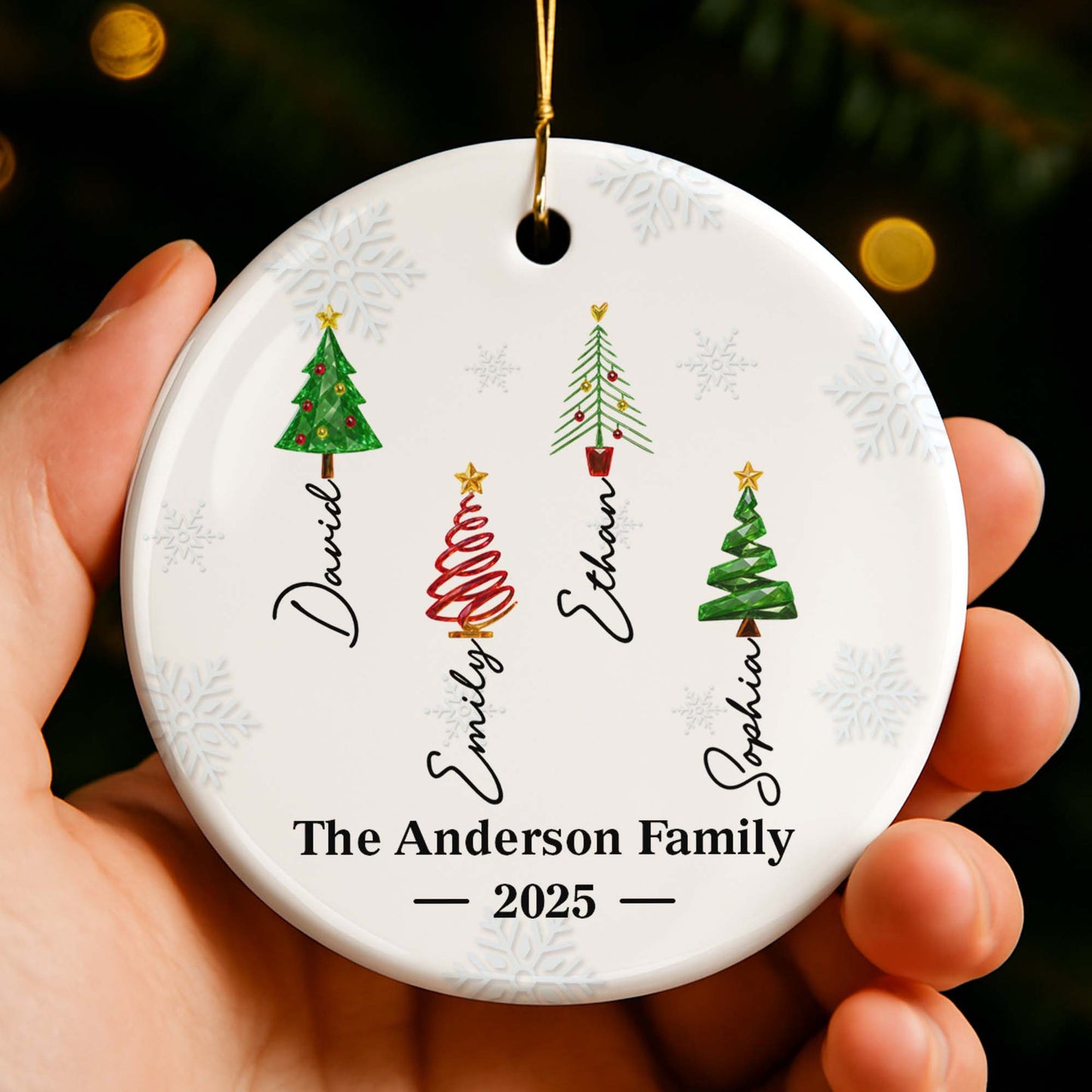 The Anderson Family, Celebrate Christmas With Unique Trees