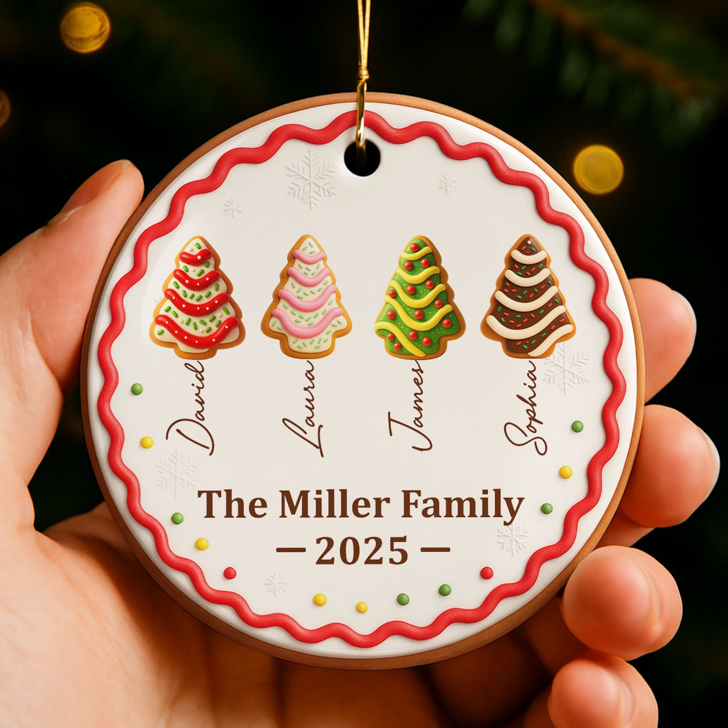 Festive Trees Brighten The Miller Home Christmas Keepsake