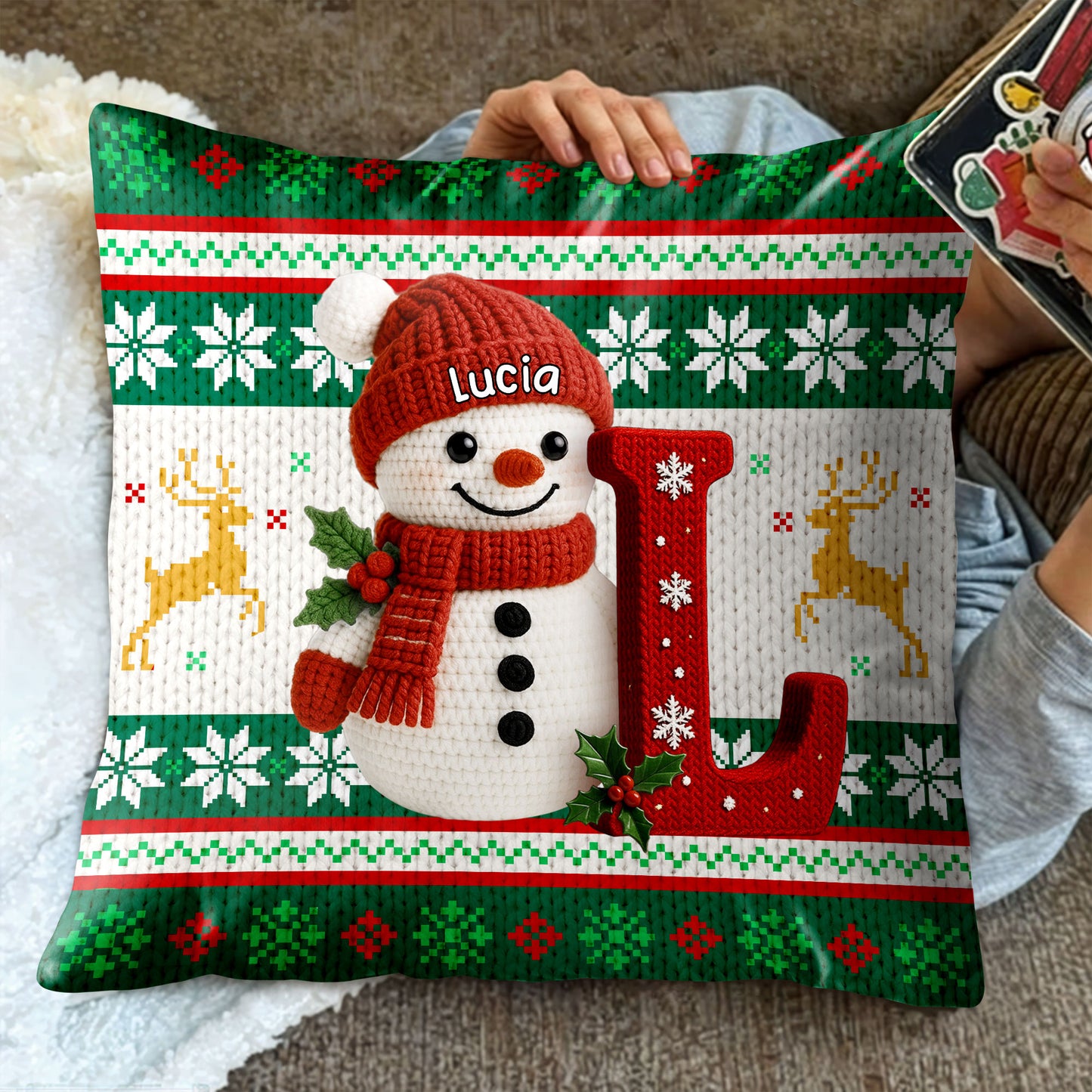 Celebrate Seasonal Cheer With Snowman And Reindeer