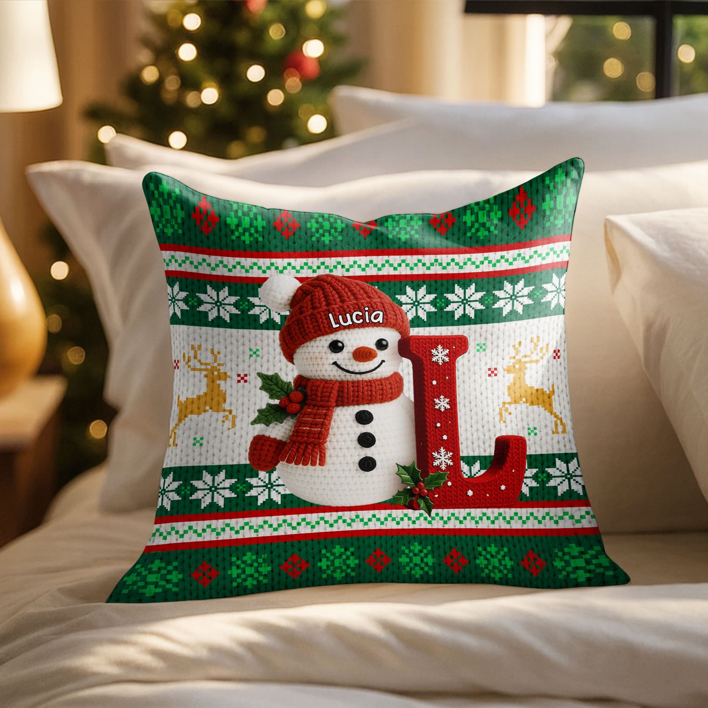 Celebrate Seasonal Cheer With Snowman And Reindeer