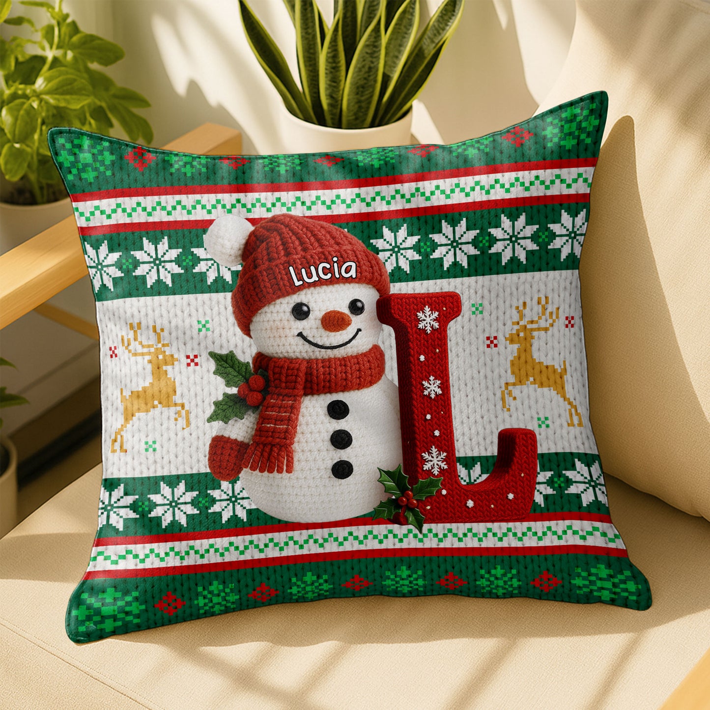 Celebrate Seasonal Cheer With Snowman And Reindeer