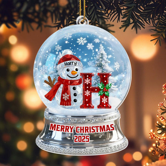 Merry Christmas Snowman And Festive Decor