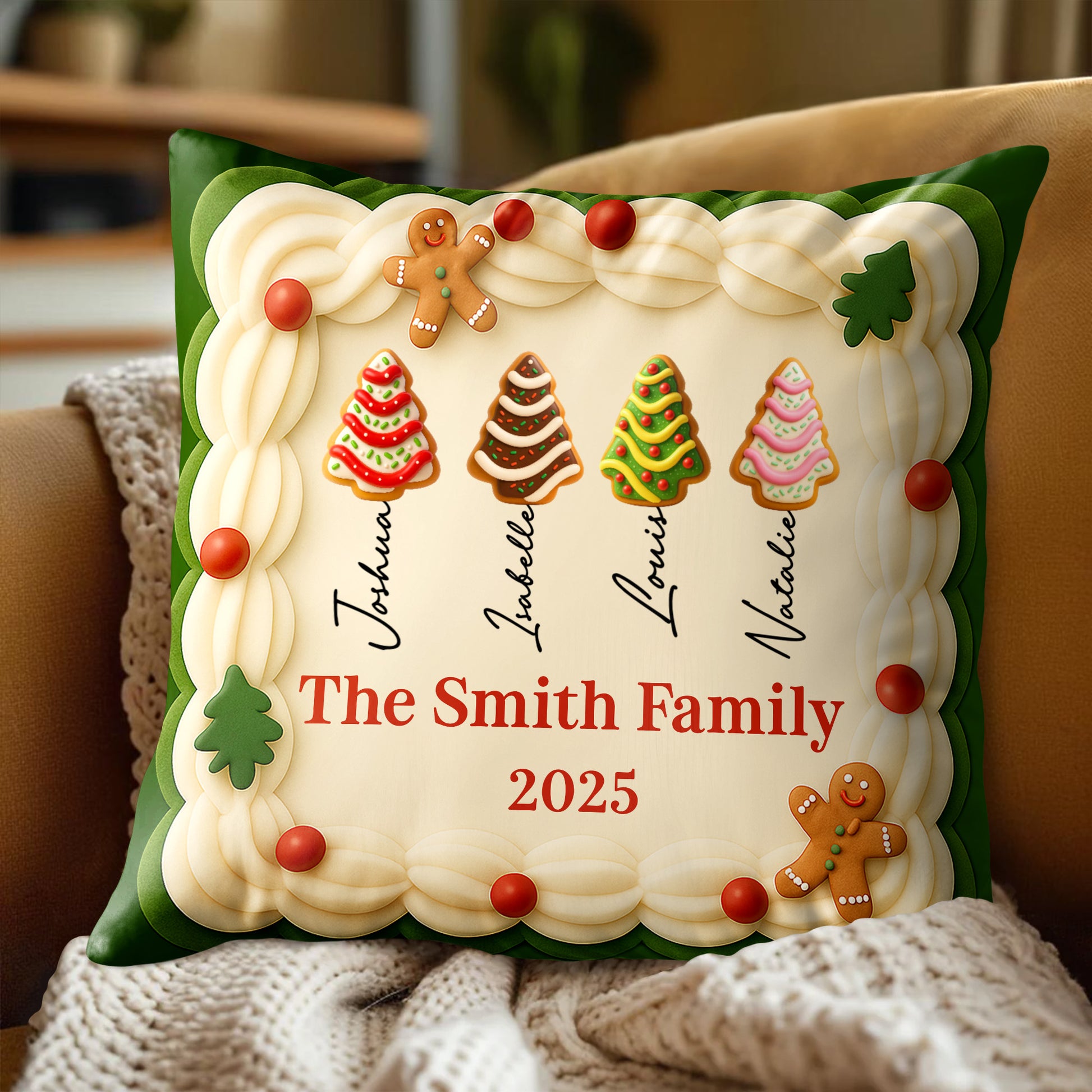 Personalize Your Family Christmas With Gingerbread And Trees