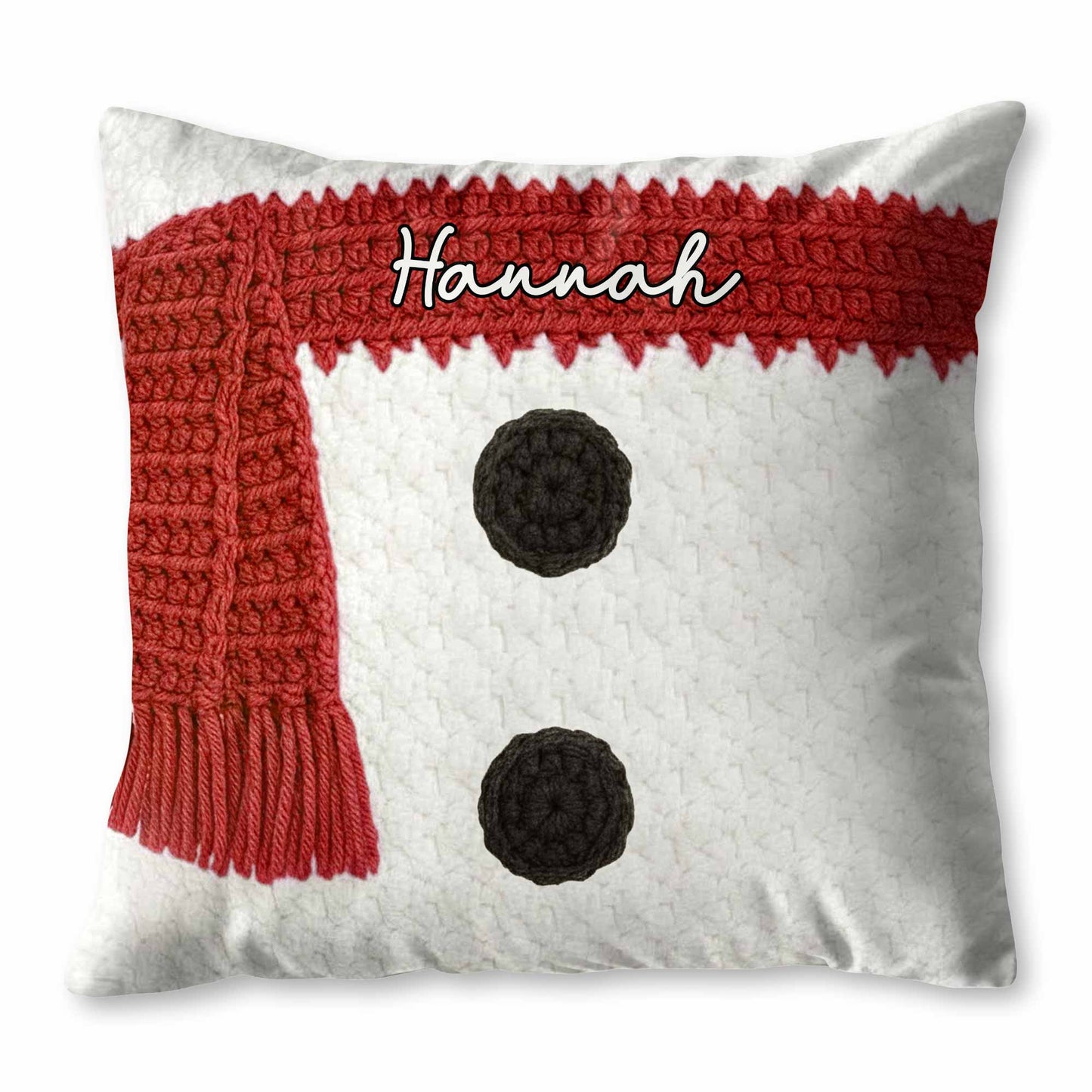 Customizable Knitted Snowman Scarf Design